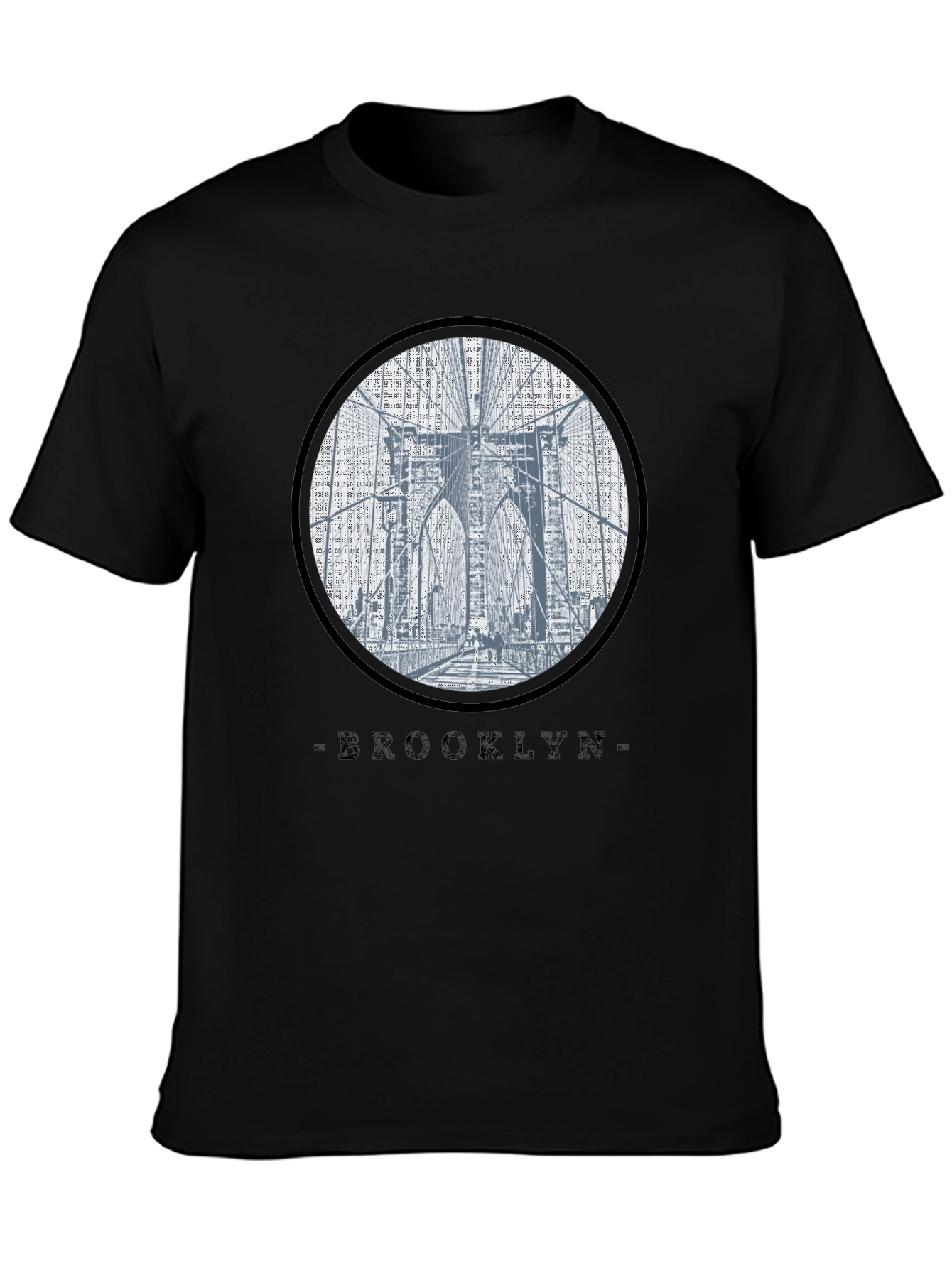 Brooklyn Bridge Graphic Black T-Shirt