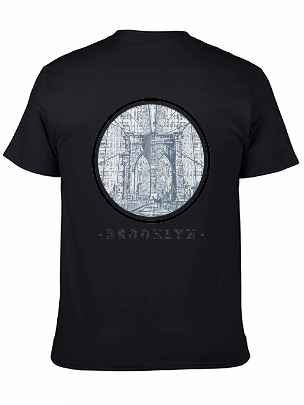 Brooklyn Bridge Graphic Black T-Shirt