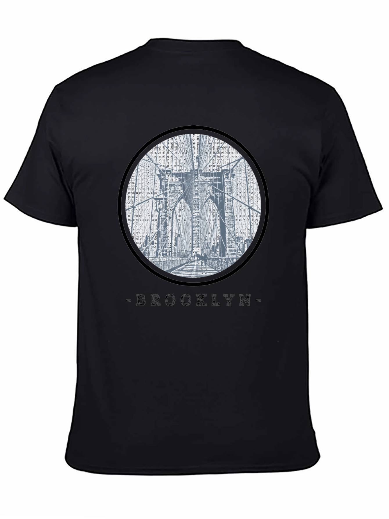 Brooklyn Bridge Graphic Black T-Shirt