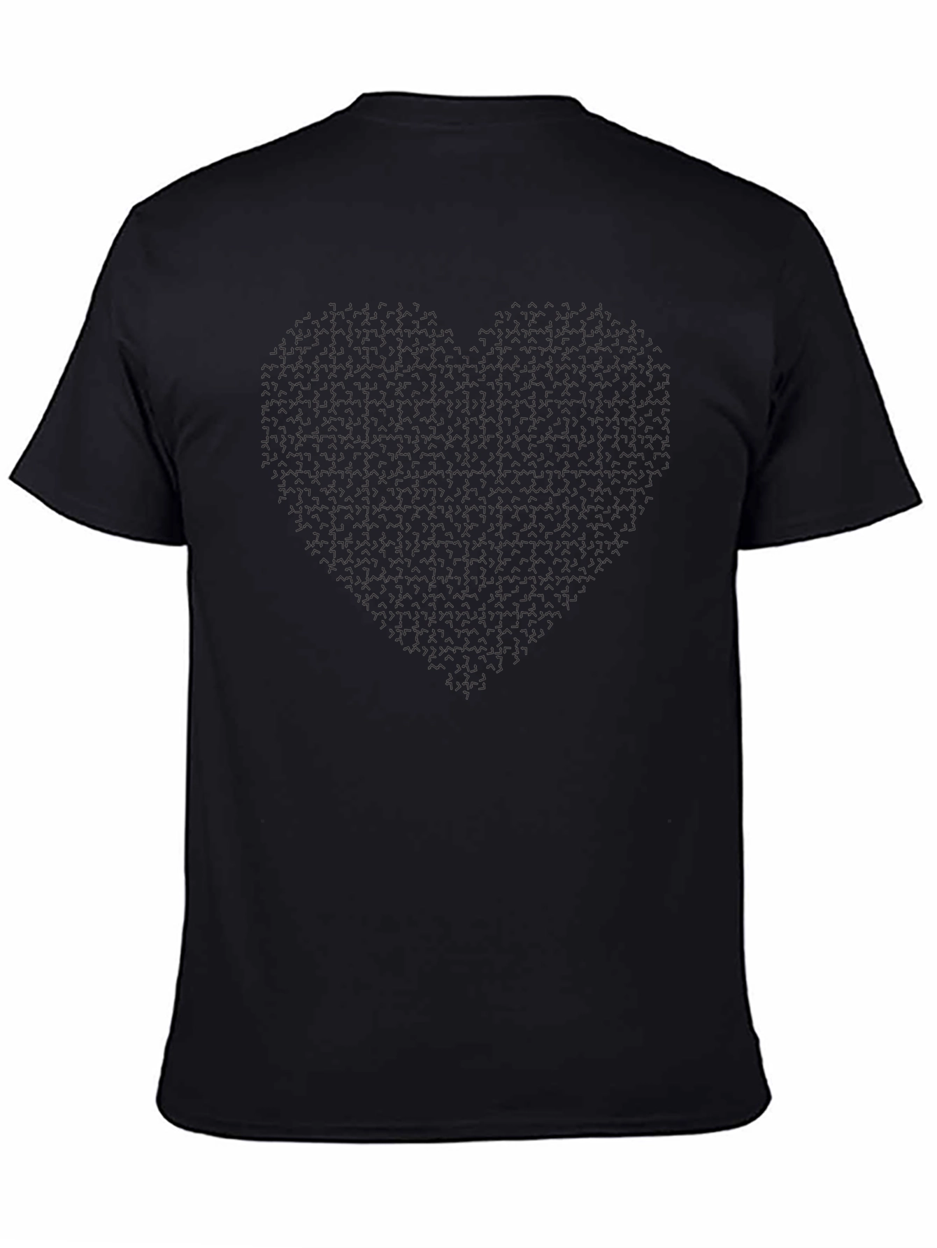 Solid Black Casual Comfort T-Shirt
