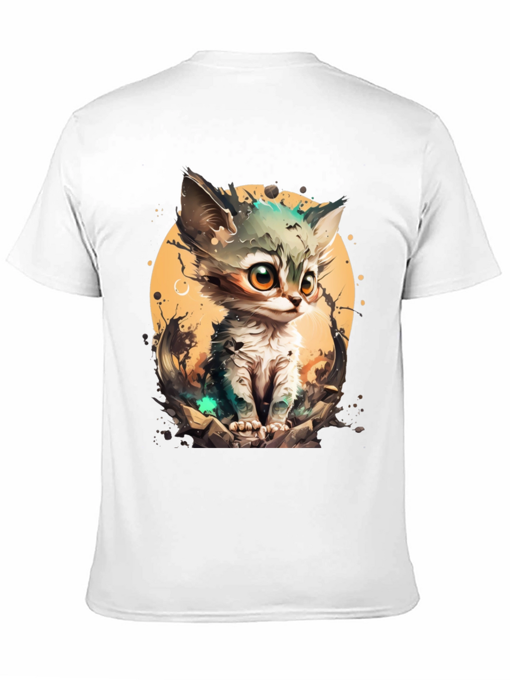 Cartoon Cat Graphic Tee - Cute & Stylish