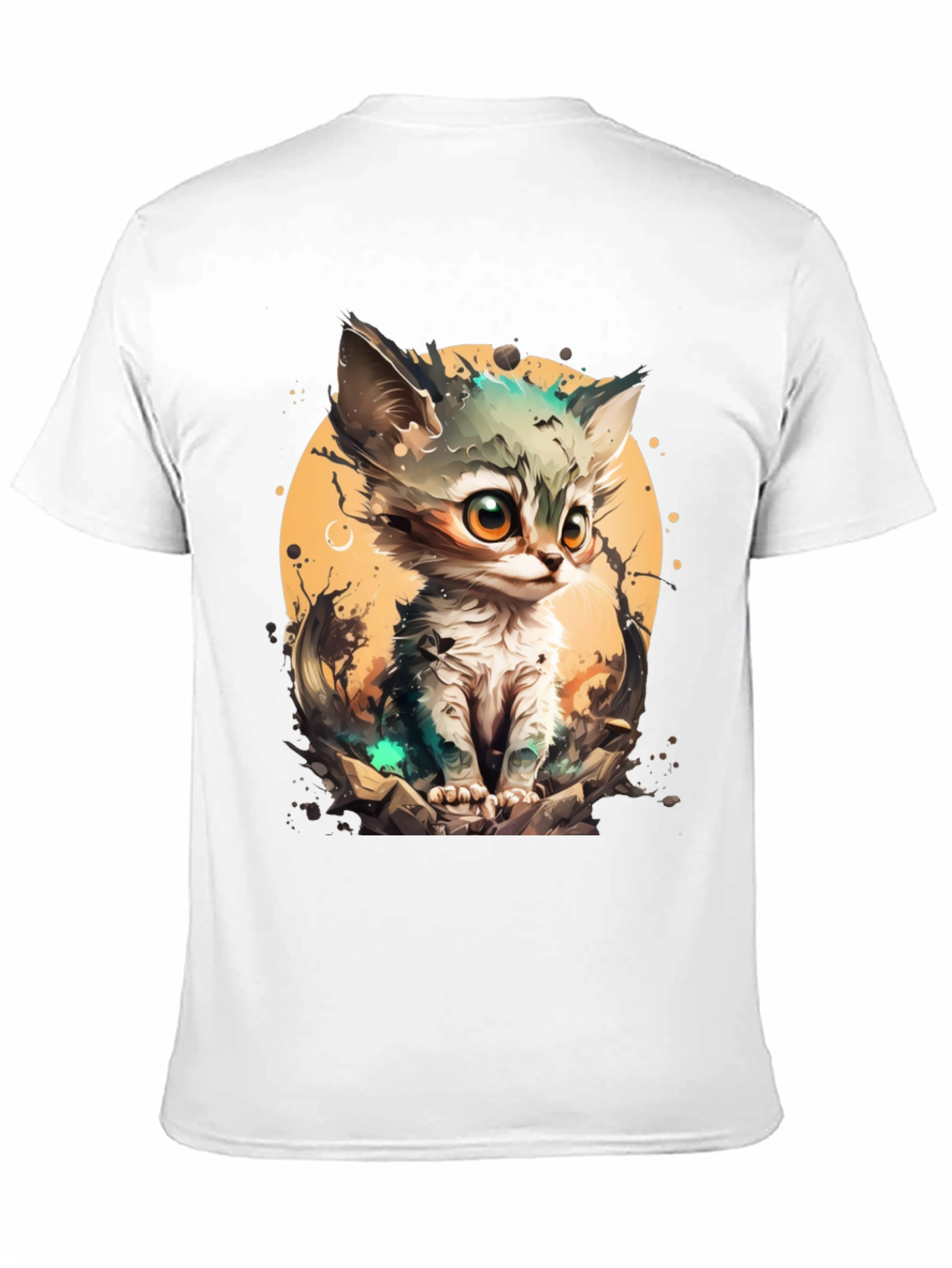 Cartoon Cat Graphic Tee - Cute & Stylish