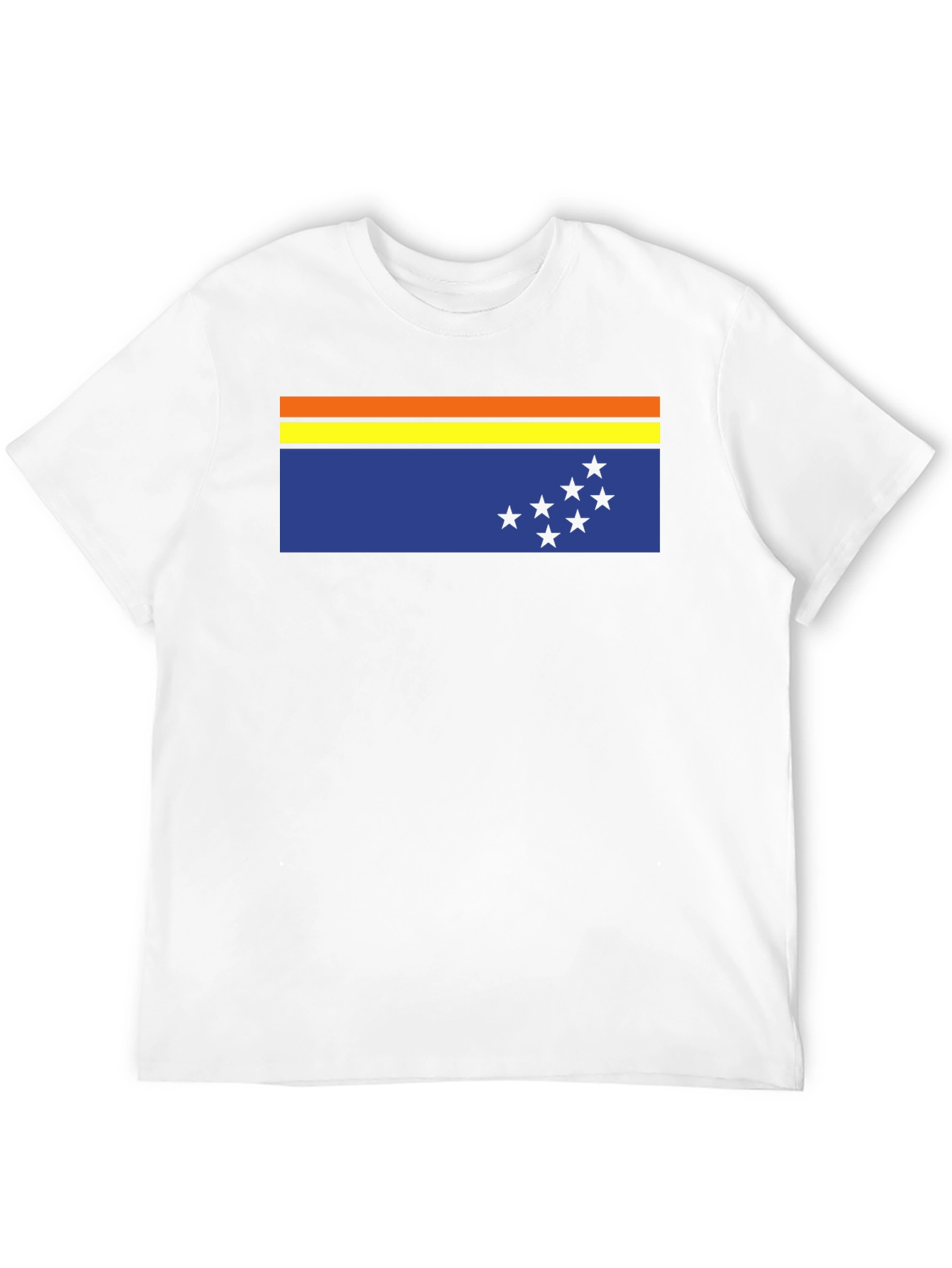 Flag Graphic Tee - Casual Black T-Shirt