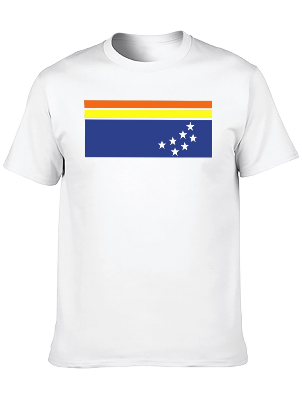 Flag Graphic Tee - Casual Black T-Shirt