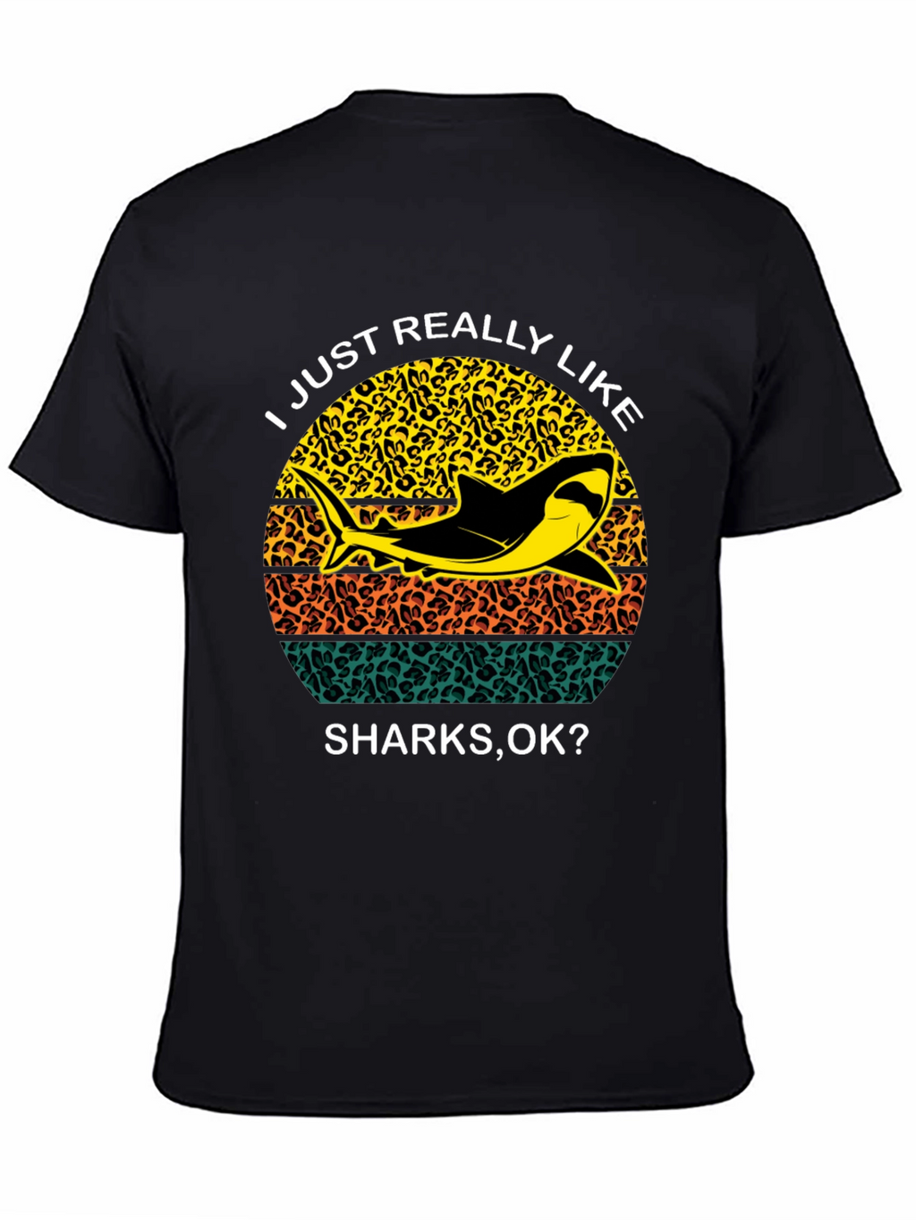 Shark Lover T-Shirt - Leopard Print