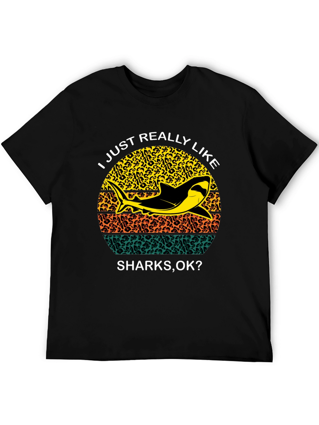 Shark Lover T-Shirt - Leopard Print