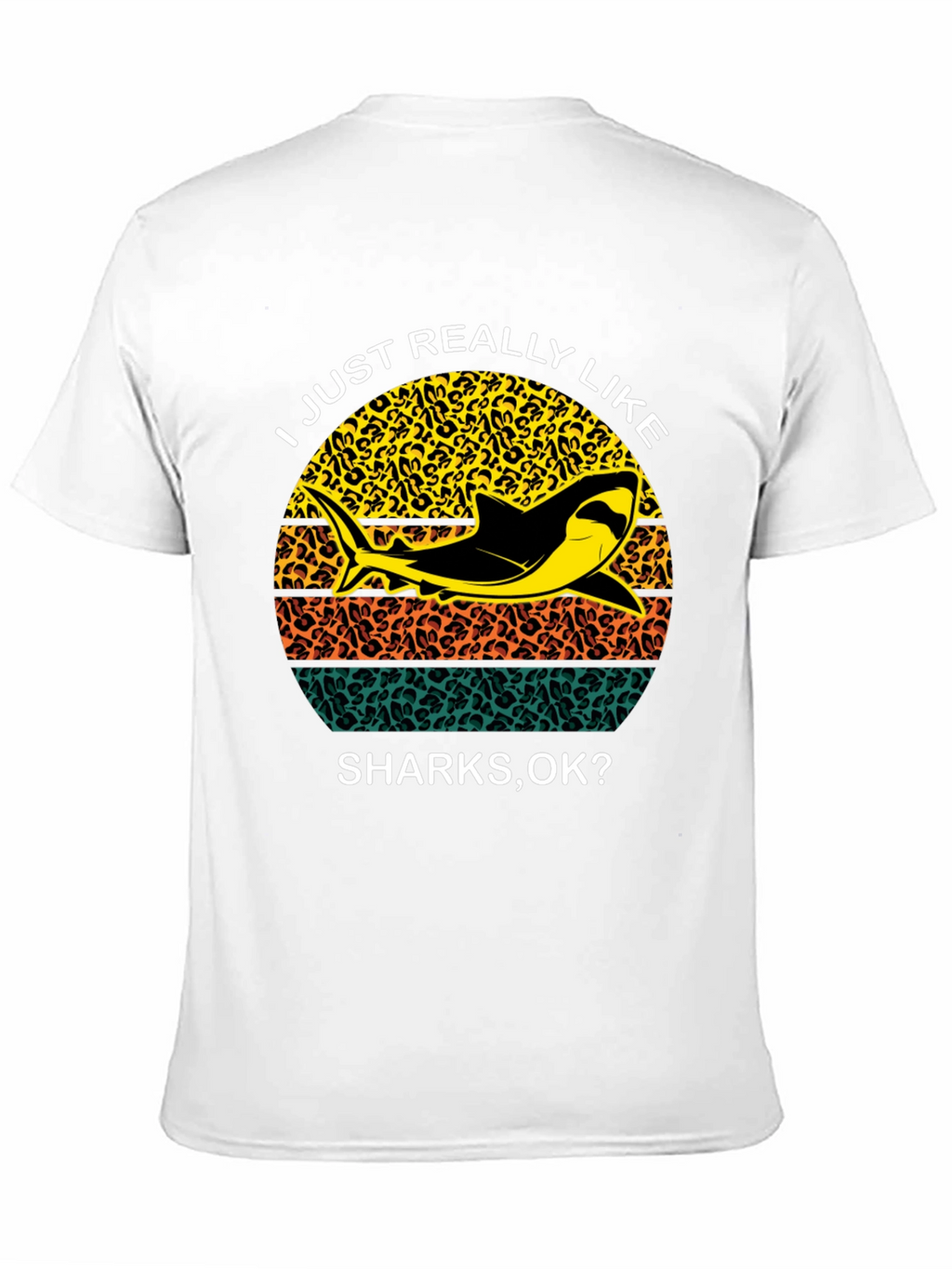 Shark Lover T-Shirt - Leopard Print