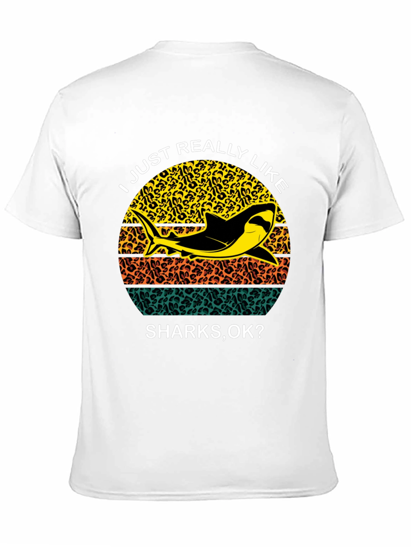 Shark Lover T-Shirt - Leopard Print