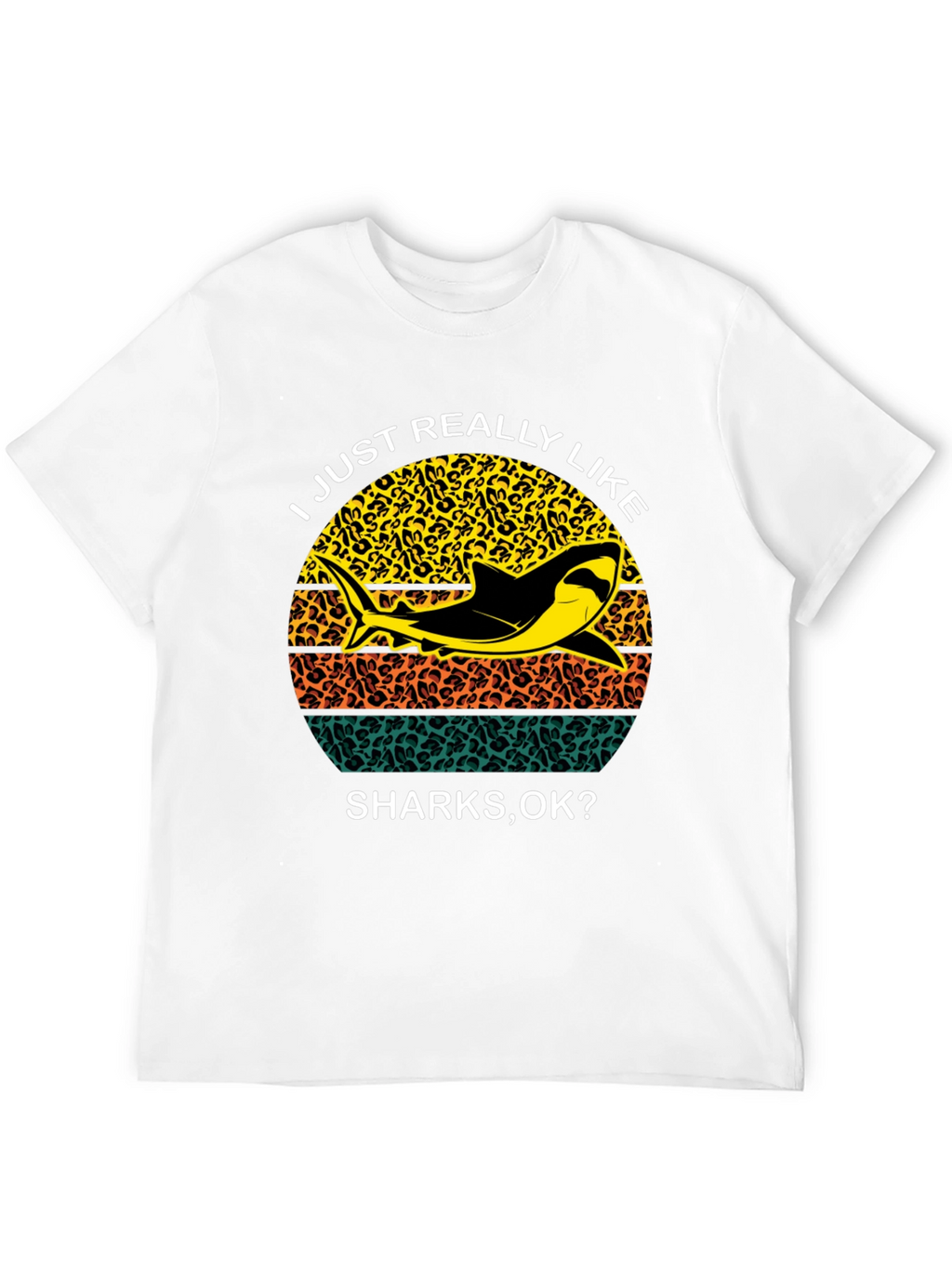 Shark Lover T-Shirt - Leopard Print