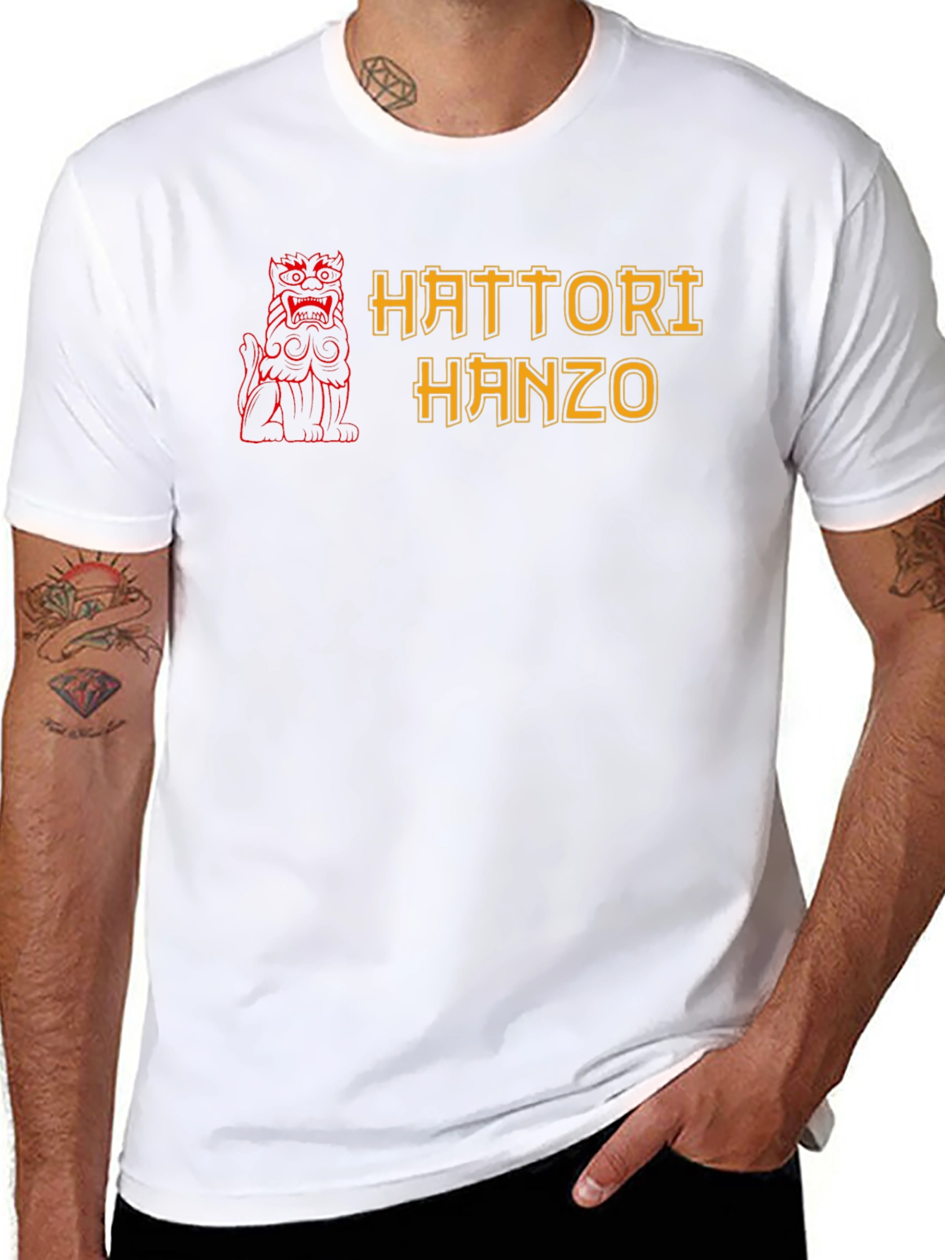 Hattori Hanzo Graphic Tee - Ninja Sword T-Shirt