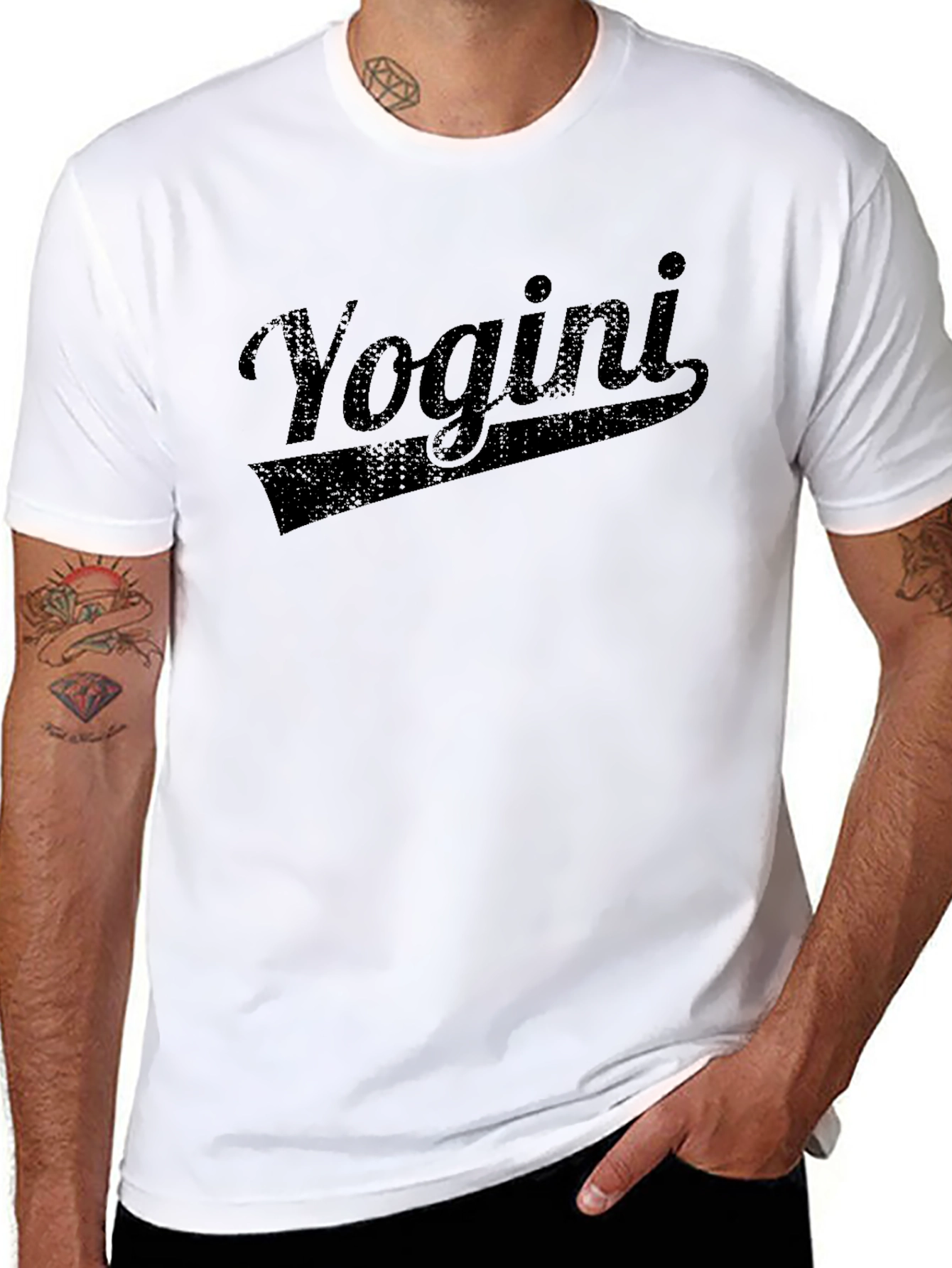 Yogini Black T-Shirt Casual Wear