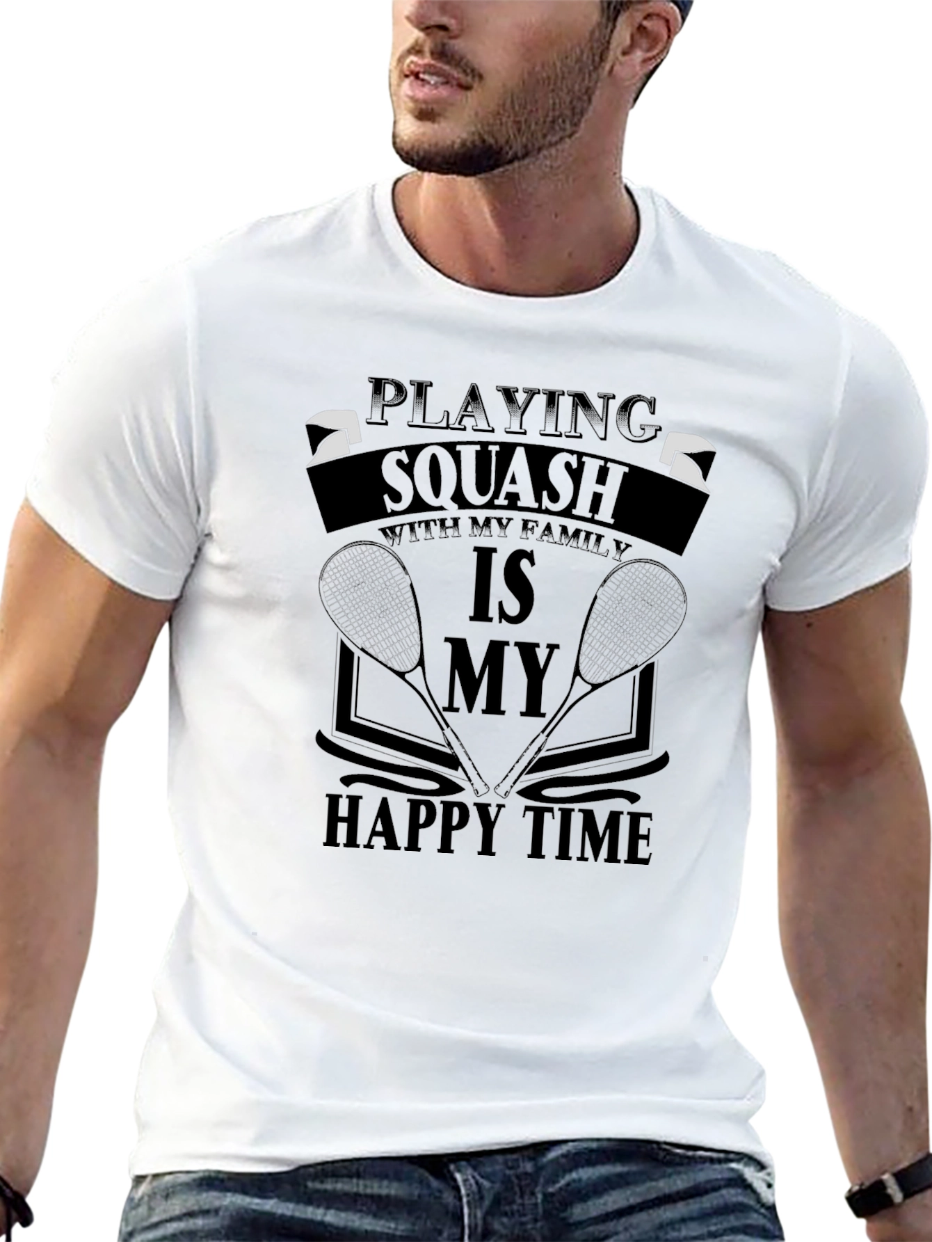 Squash Family Time T-Shirt - Sporty Casual Tee