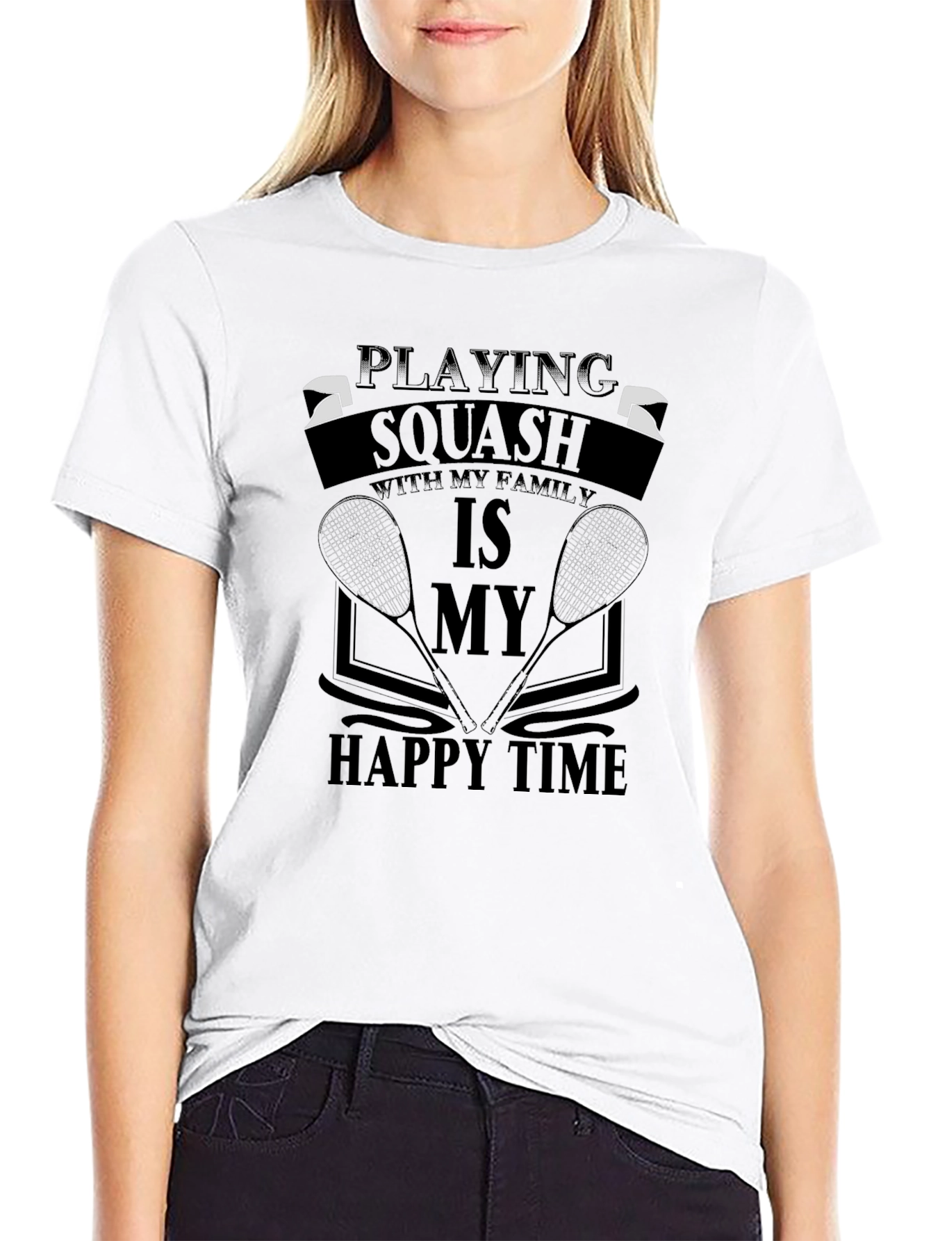 Squash Family Time T-Shirt - Sporty Casual Tee