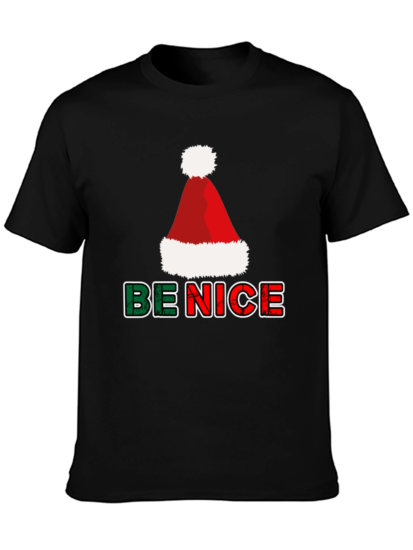 Be Nice Christmas T-Shirt - Holiday Festive Top