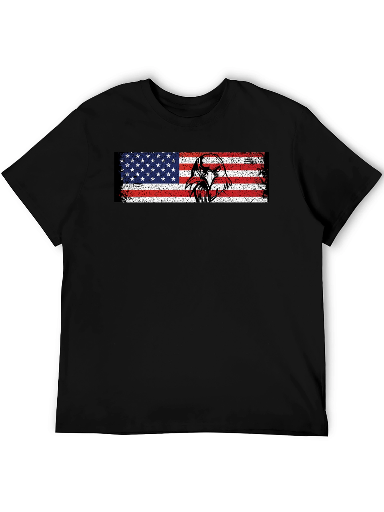 American Flag Eagle Graphic T-Shirt - Patriotic Style