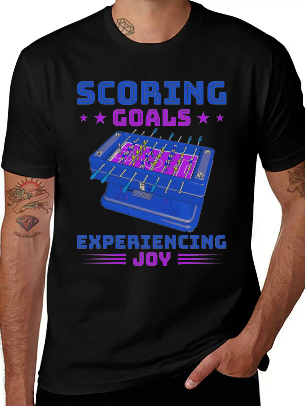 Table Soccer Fan Gift Outfit Table Football Breathable Soft Cotton T-Shirt – Timeless Casual Look