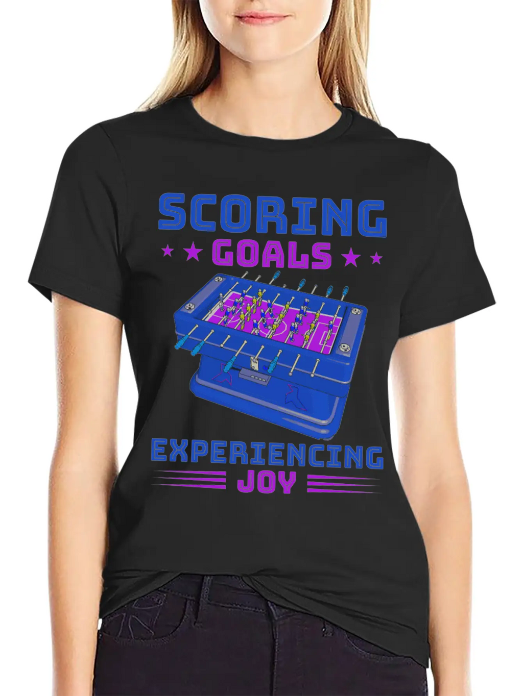 Table Soccer Fan Gift Outfit Table Football Breathable Soft Cotton T-Shirt – Timeless Casual Look