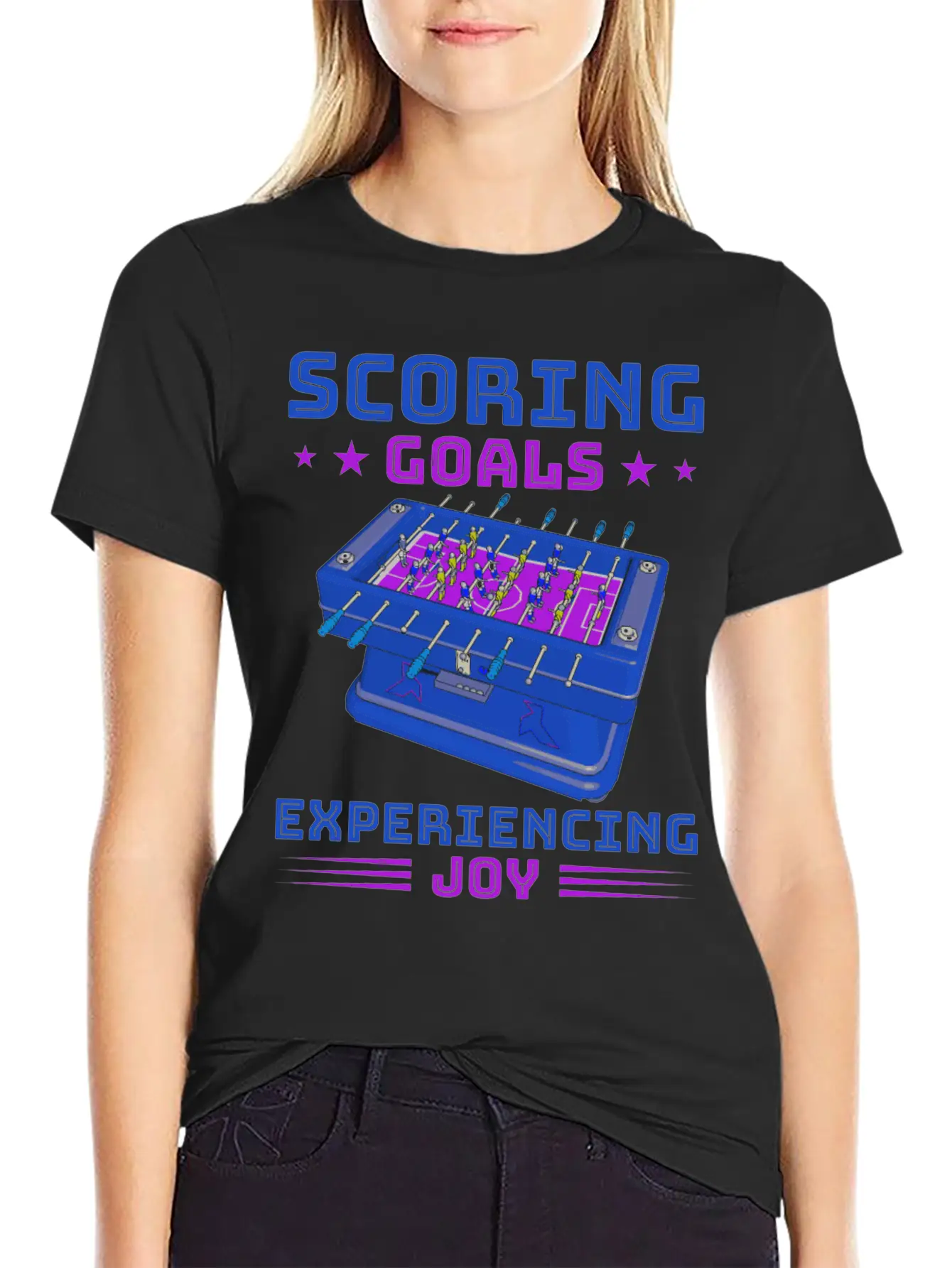 Table Soccer Fan Gift Outfit Table Football Breathable Soft Cotton T-Shirt – Timeless Casual Look