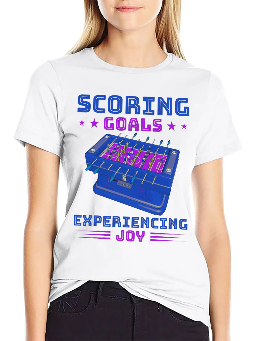 Table Soccer Fan Gift Outfit Table Football Breathable Soft Cotton T-Shirt – Timeless Casual Look
