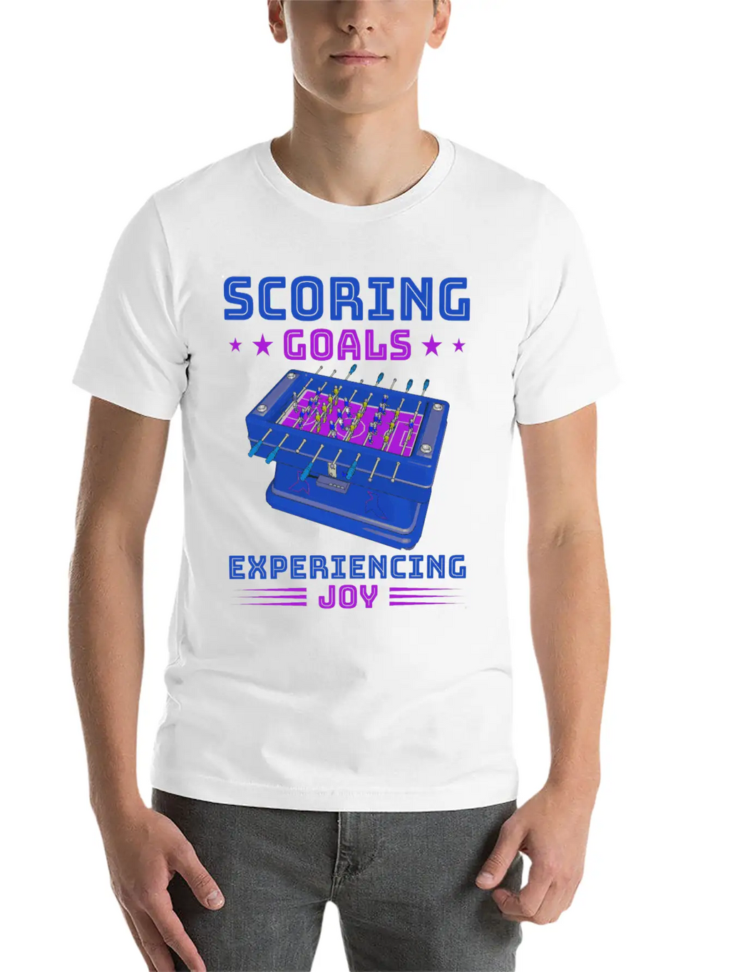 Table Soccer Fan Gift Outfit Table Football Breathable Soft Cotton T-Shirt – Timeless Casual Look