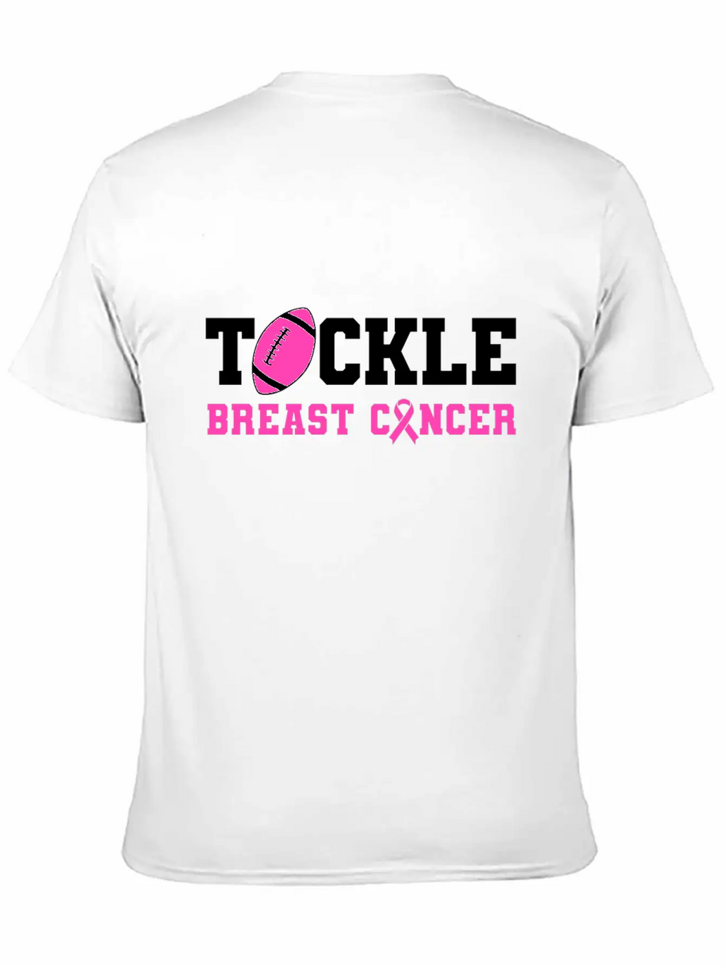 Tackle Breast Cancer Awareness - Fighting Breast Breathable Soft Cotton T-Shirt – Timeless Casual Look