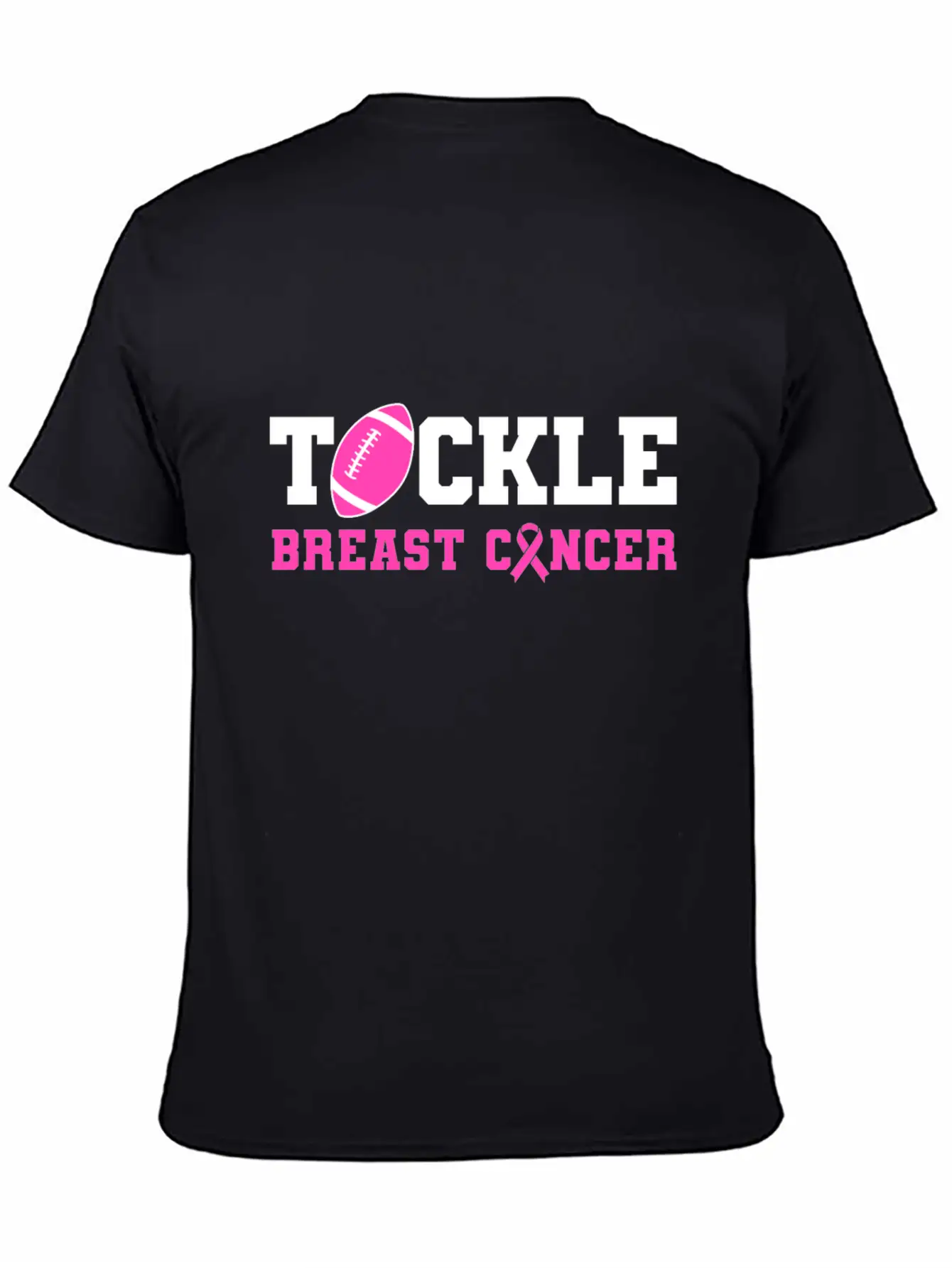 Tackle Breast Cancer Awareness - Fighting Breast Breathable Soft Cotton T-Shirt – Timeless Casual Look