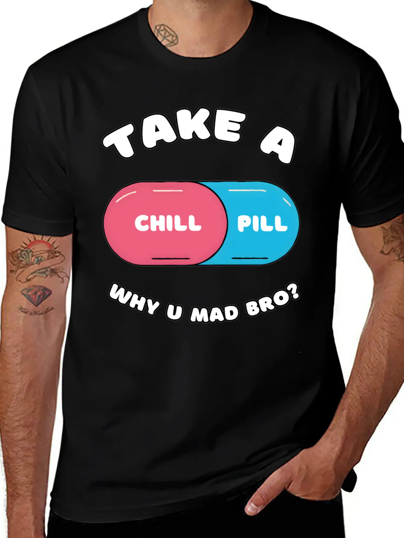 Take A Chill Pill Unisex Casual T-Shirt – Clean Design For Daily Comfort