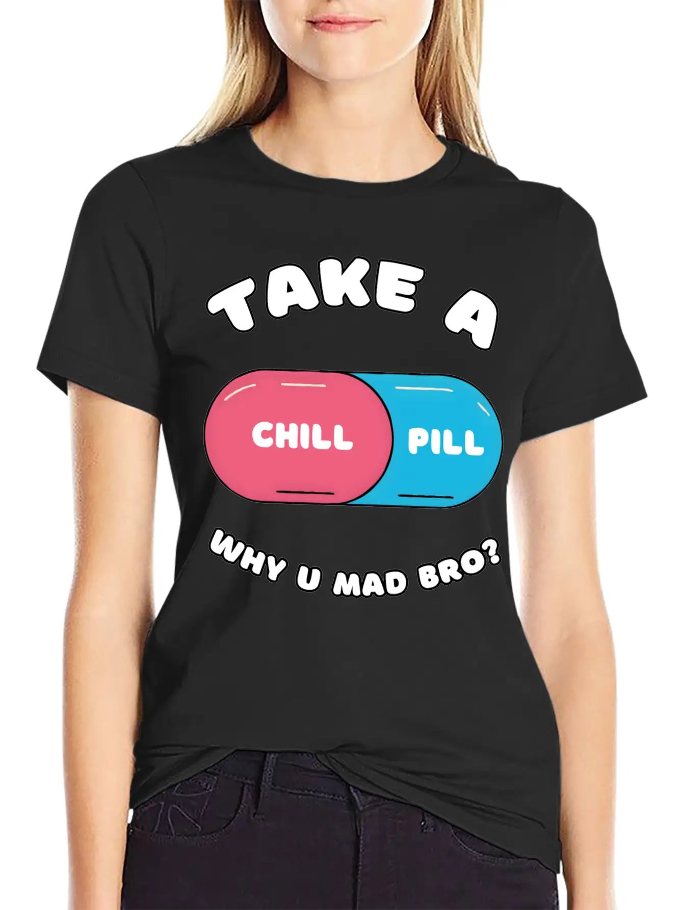 Take A Chill Pill Unisex Casual T-Shirt – Clean Design For Daily Comfort