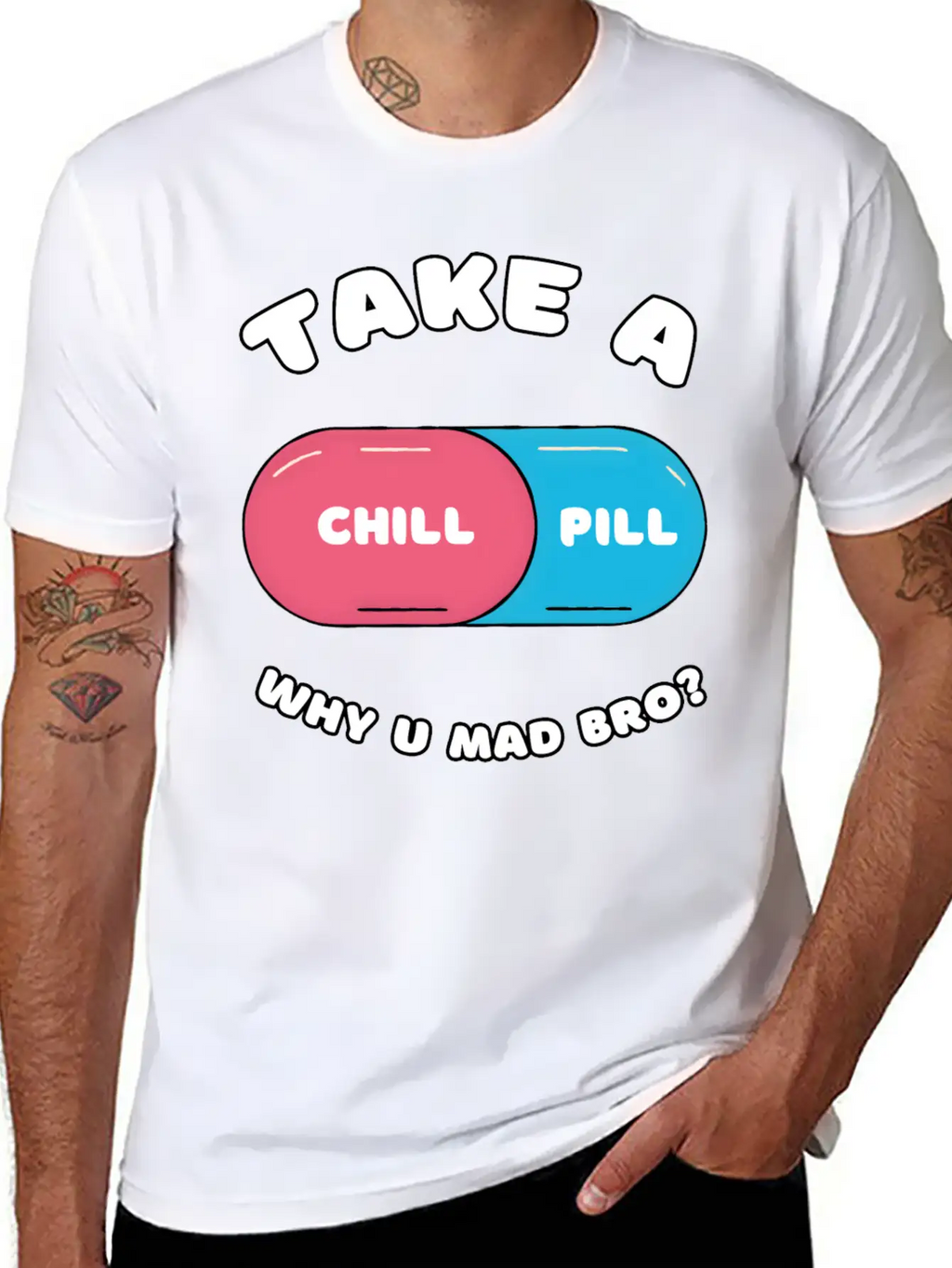 Take A Chill Pill Unisex Casual T-Shirt – Clean Design For Daily Comfort