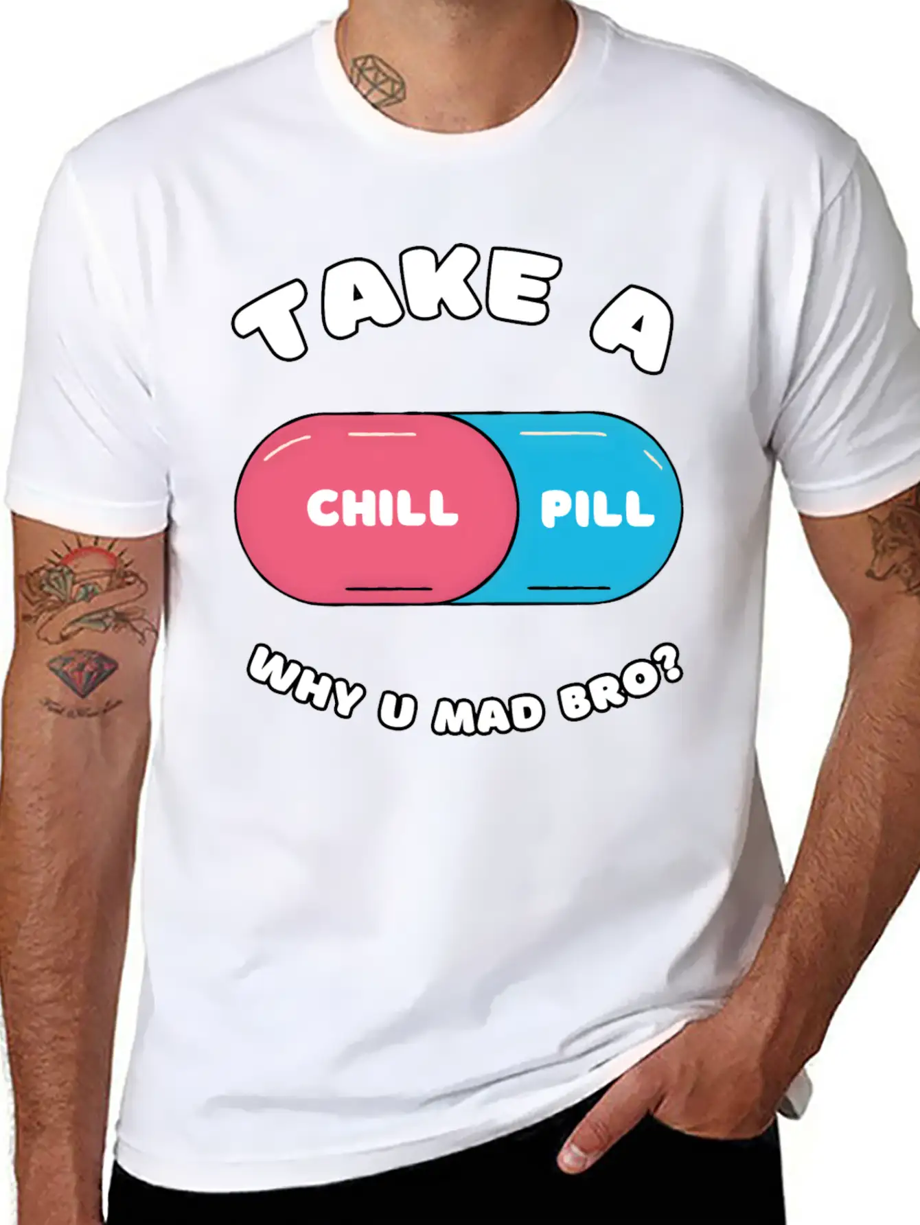 Take A Chill Pill Unisex Casual T-Shirt – Clean Design For Daily Comfort