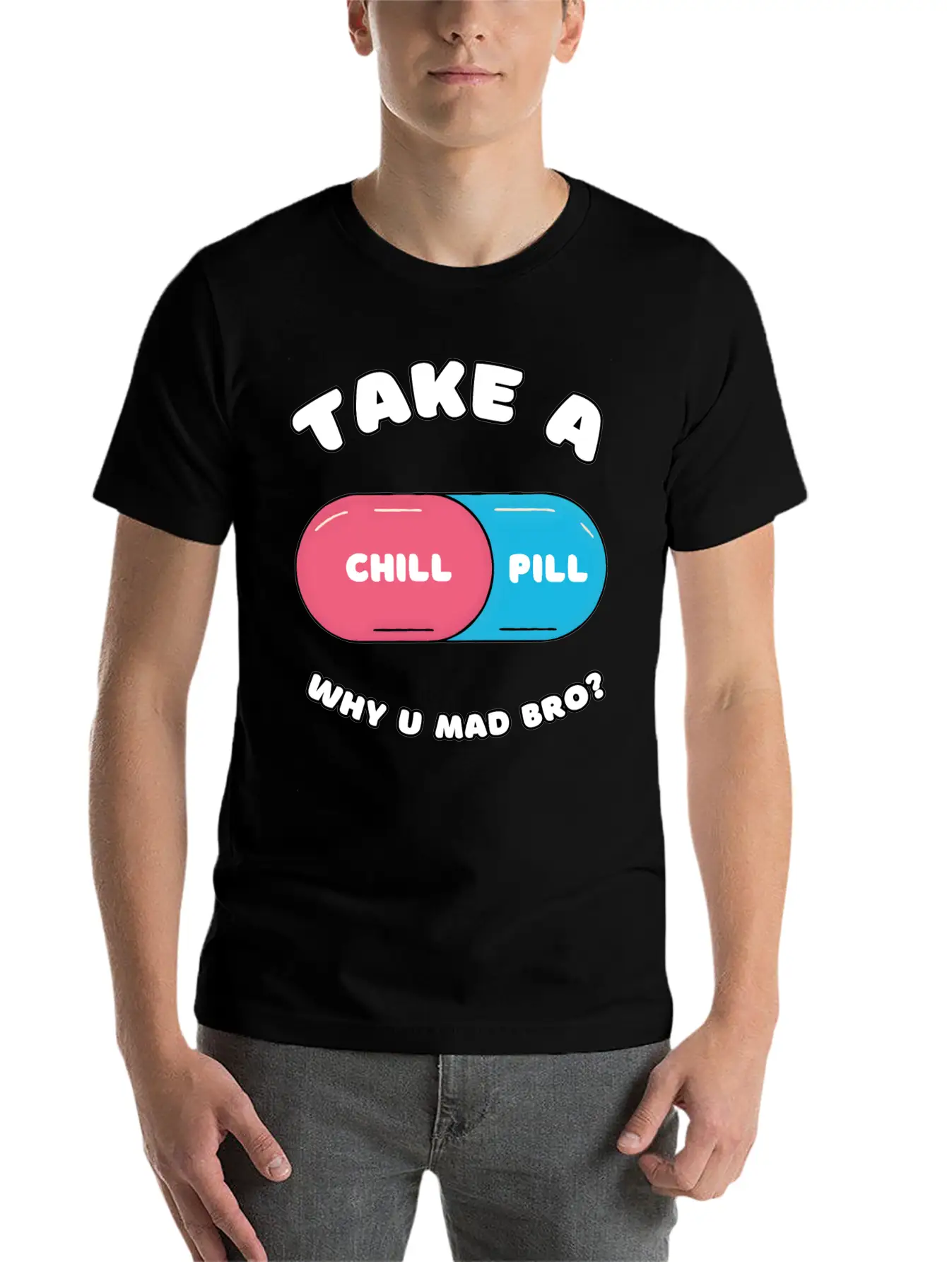 Take A Chill Pill Unisex Casual T-Shirt – Clean Design For Daily Comfort