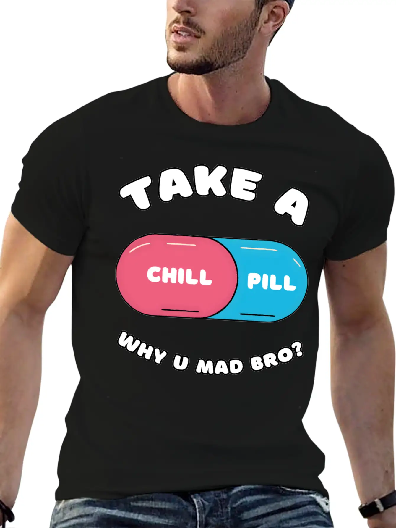 Take A Chill Pill Unisex Casual T-Shirt – Clean Design For Daily Comfort