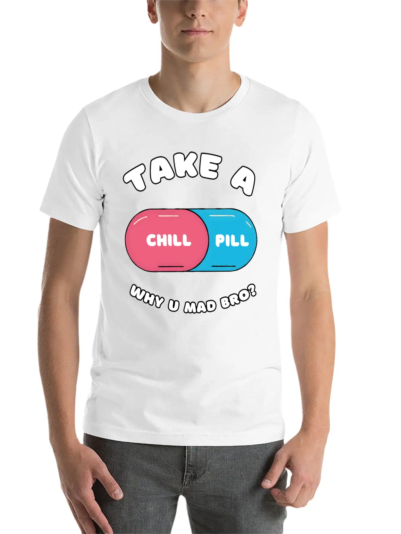 Take A Chill Pill Unisex Casual T-Shirt – Clean Design For Daily Comfort