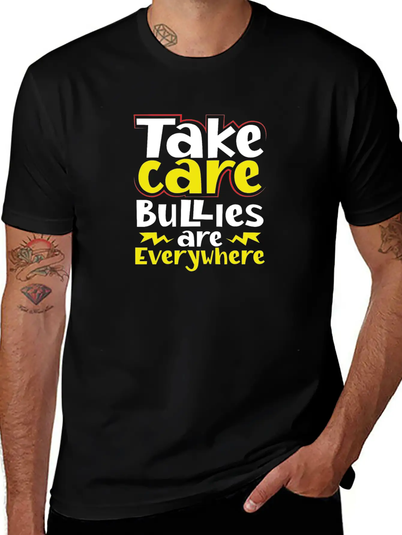 Take Care Bullies Are Everywhere Anti Bullying Essential Cotton Tee For Daily Outfits – Unisex Style