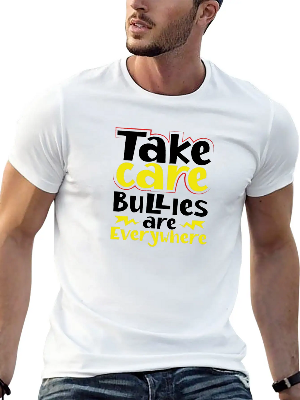Take Care Bullies Are Everywhere Anti Bullying Essential Cotton Tee For Daily Outfits – Unisex Style