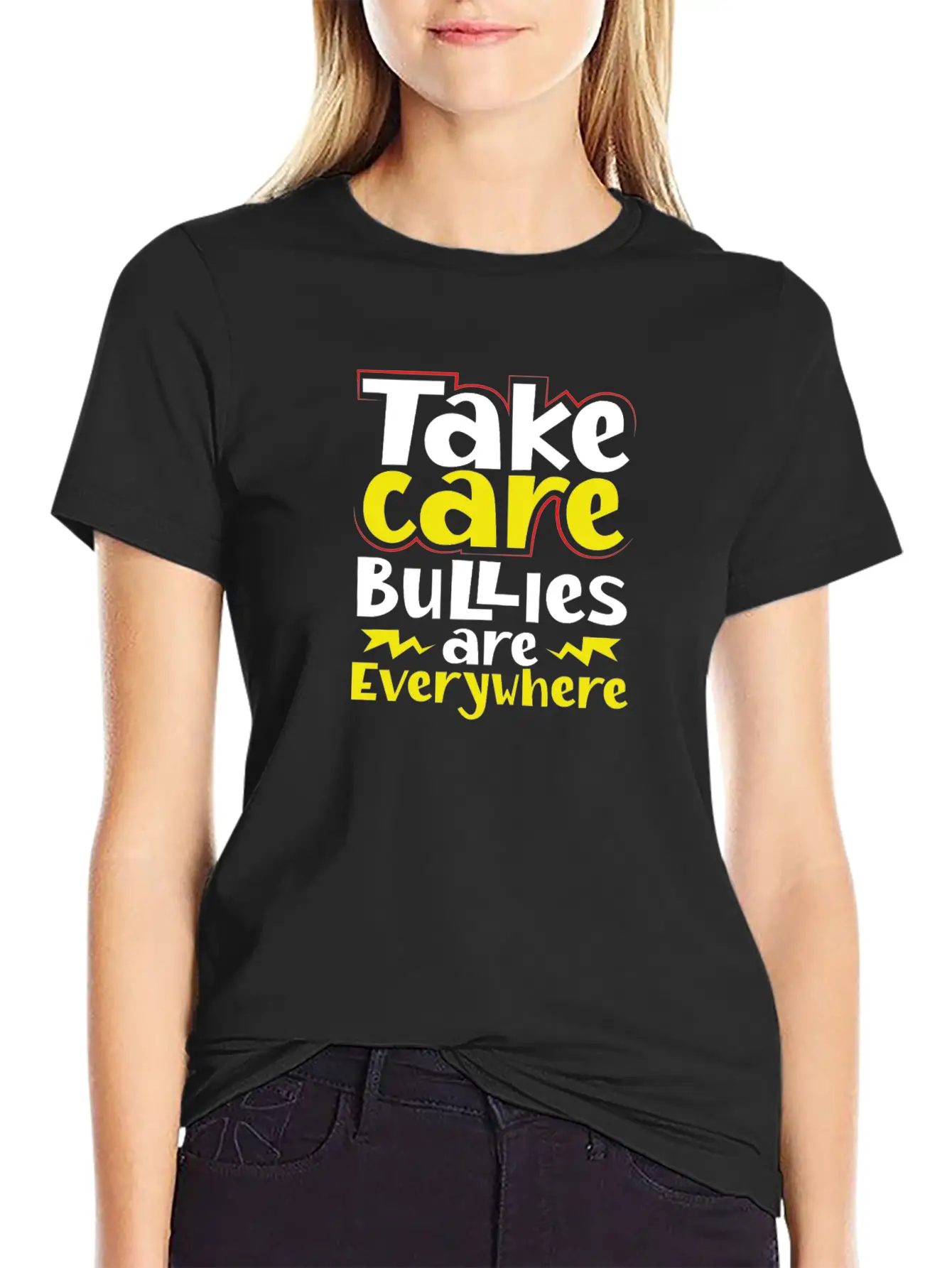Take Care Bullies Are Everywhere Anti Bullying Essential Cotton Tee For Daily Outfits – Unisex Style
