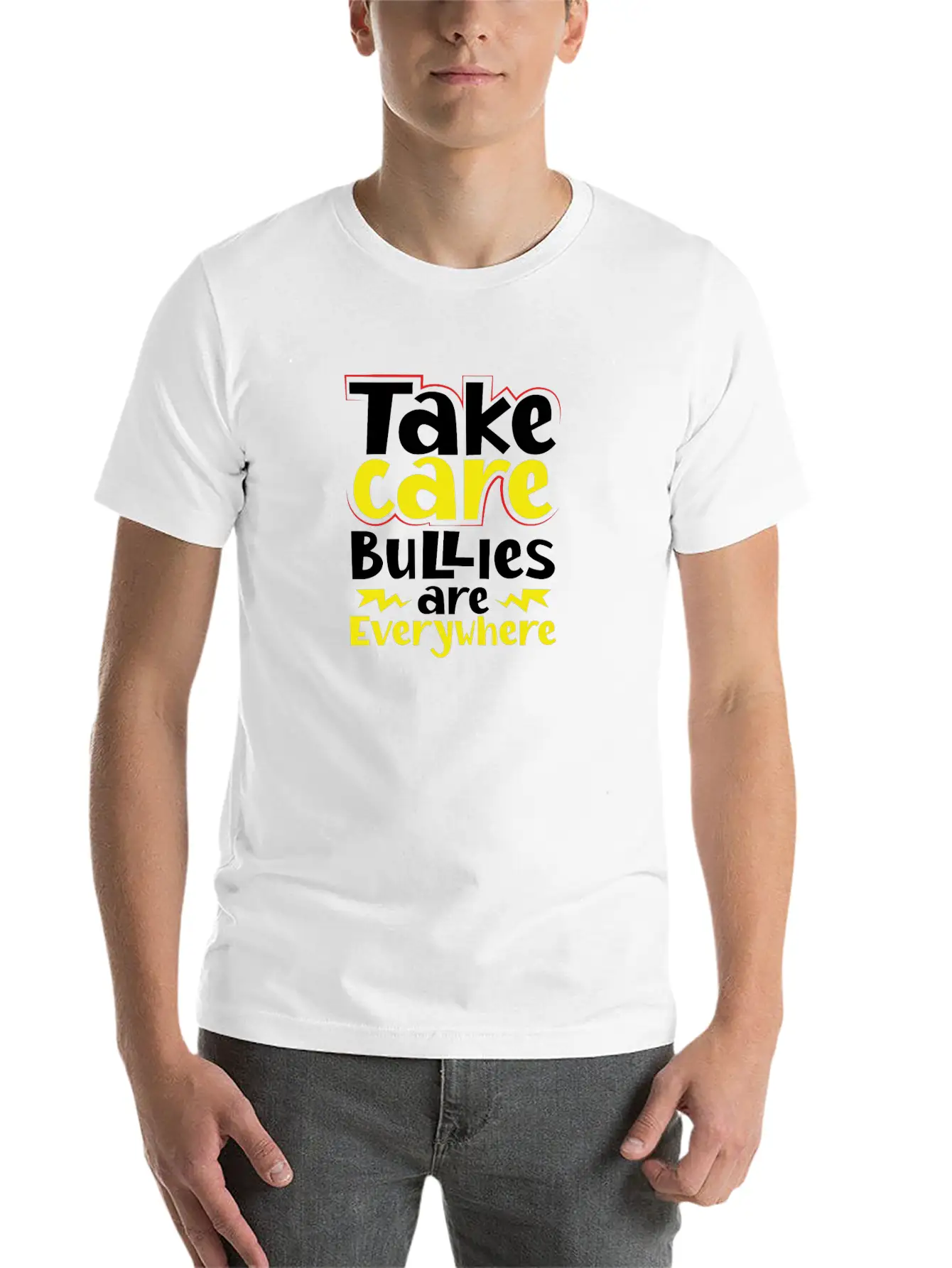 Take Care Bullies Are Everywhere Anti Bullying Essential Cotton Tee For Daily Outfits – Unisex Style