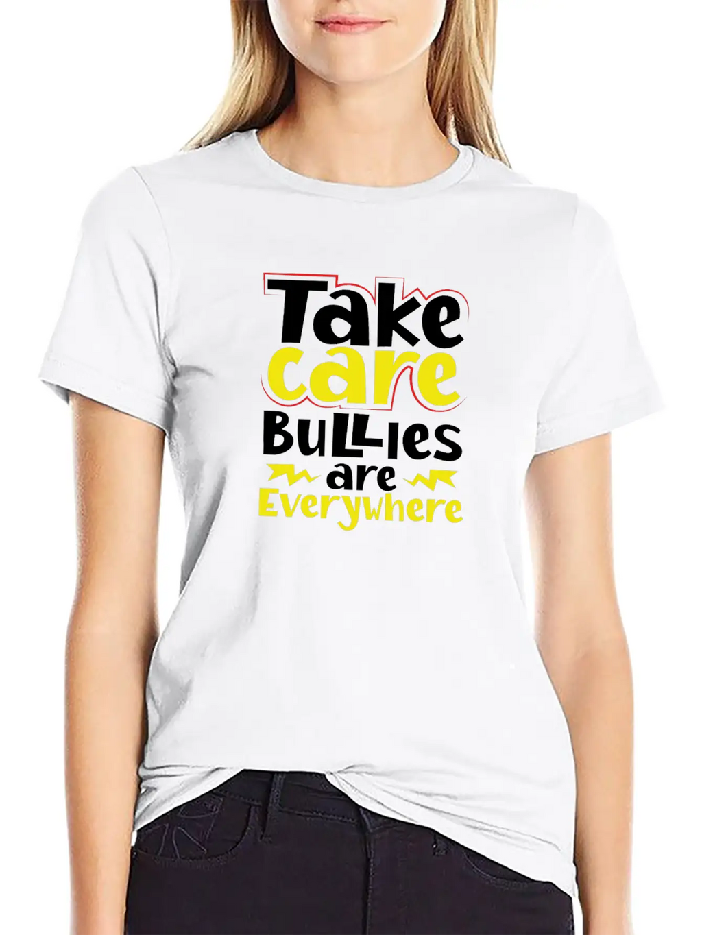 Take Care Bullies Are Everywhere Anti Bullying Essential Cotton Tee For Daily Outfits – Unisex Style