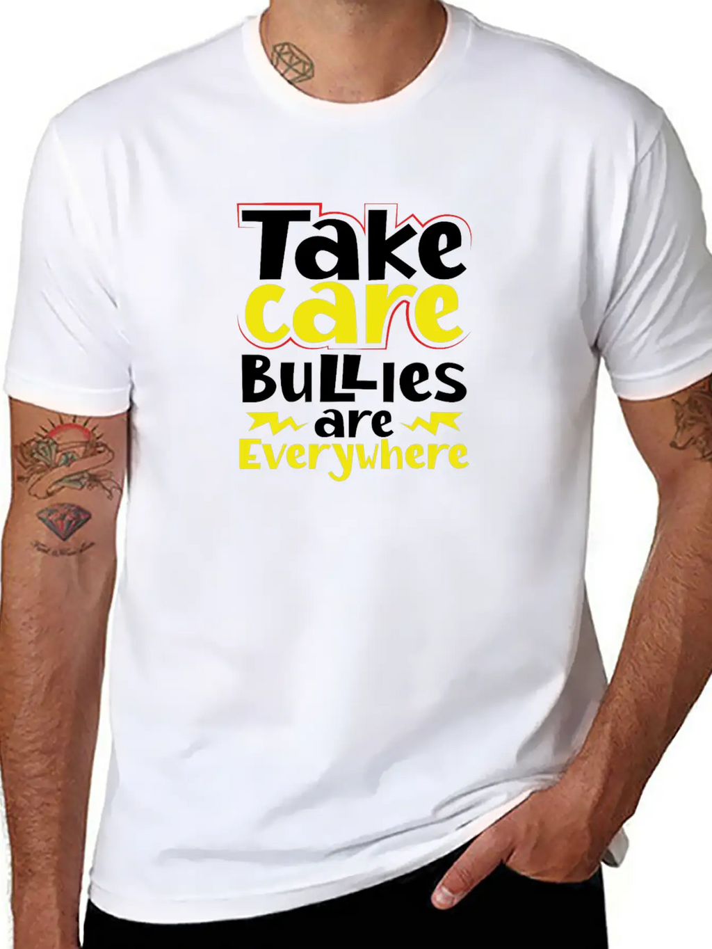 Take Care Bullies Are Everywhere Anti Bullying Essential Cotton Tee For Daily Outfits – Unisex Style