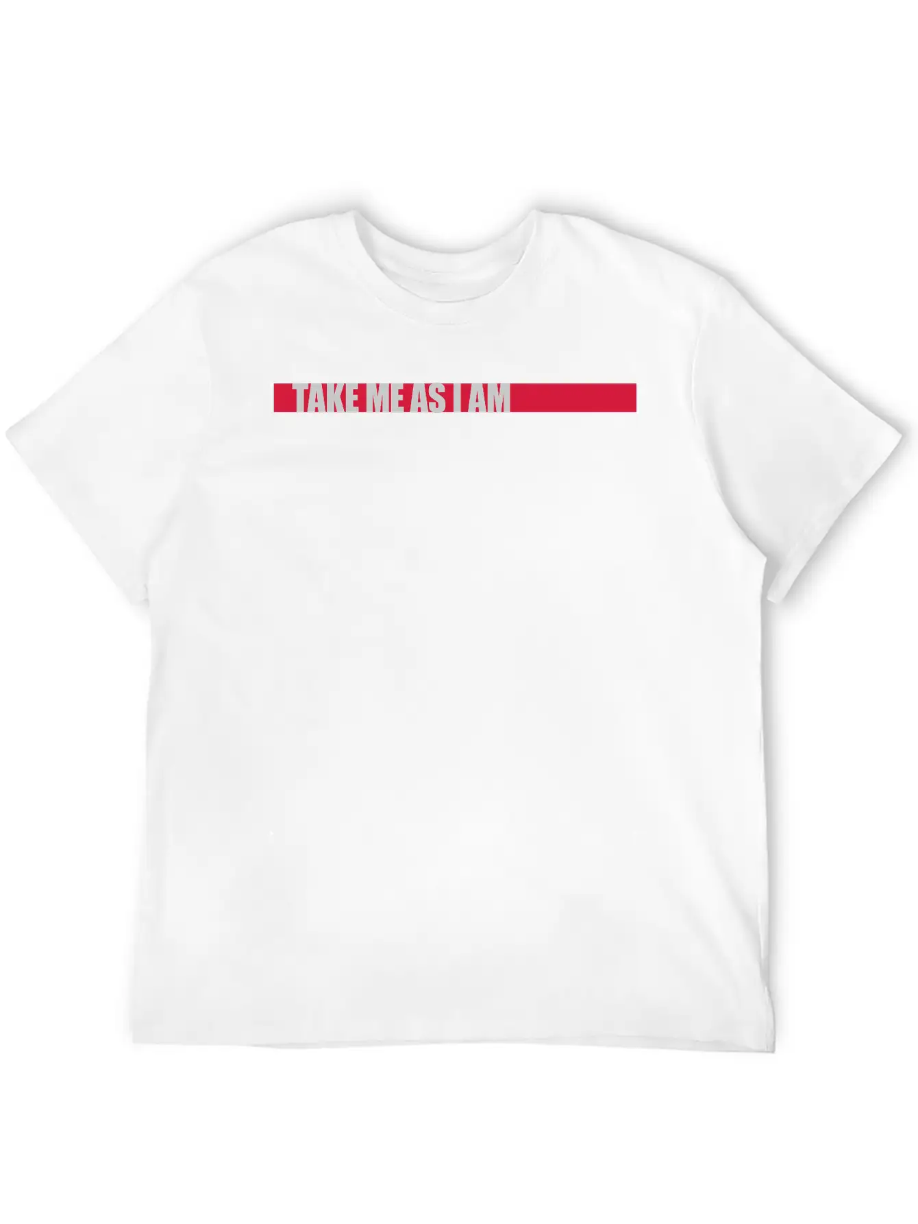 Take Me As Chara Unisex Casual T-Shirt – Clean Design For Daily Comfort