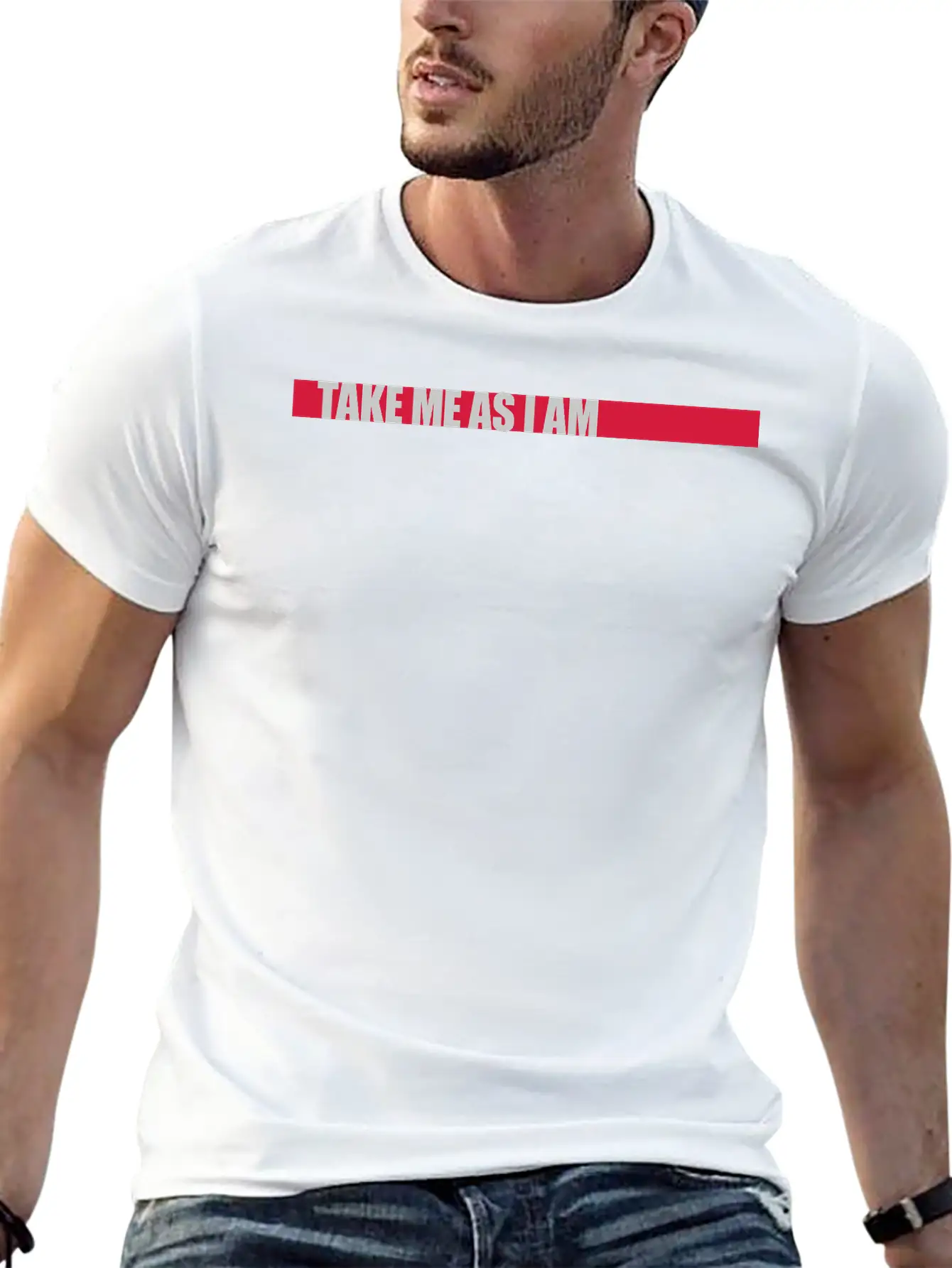 Take Me As Chara Unisex Casual T-Shirt – Clean Design For Daily Comfort