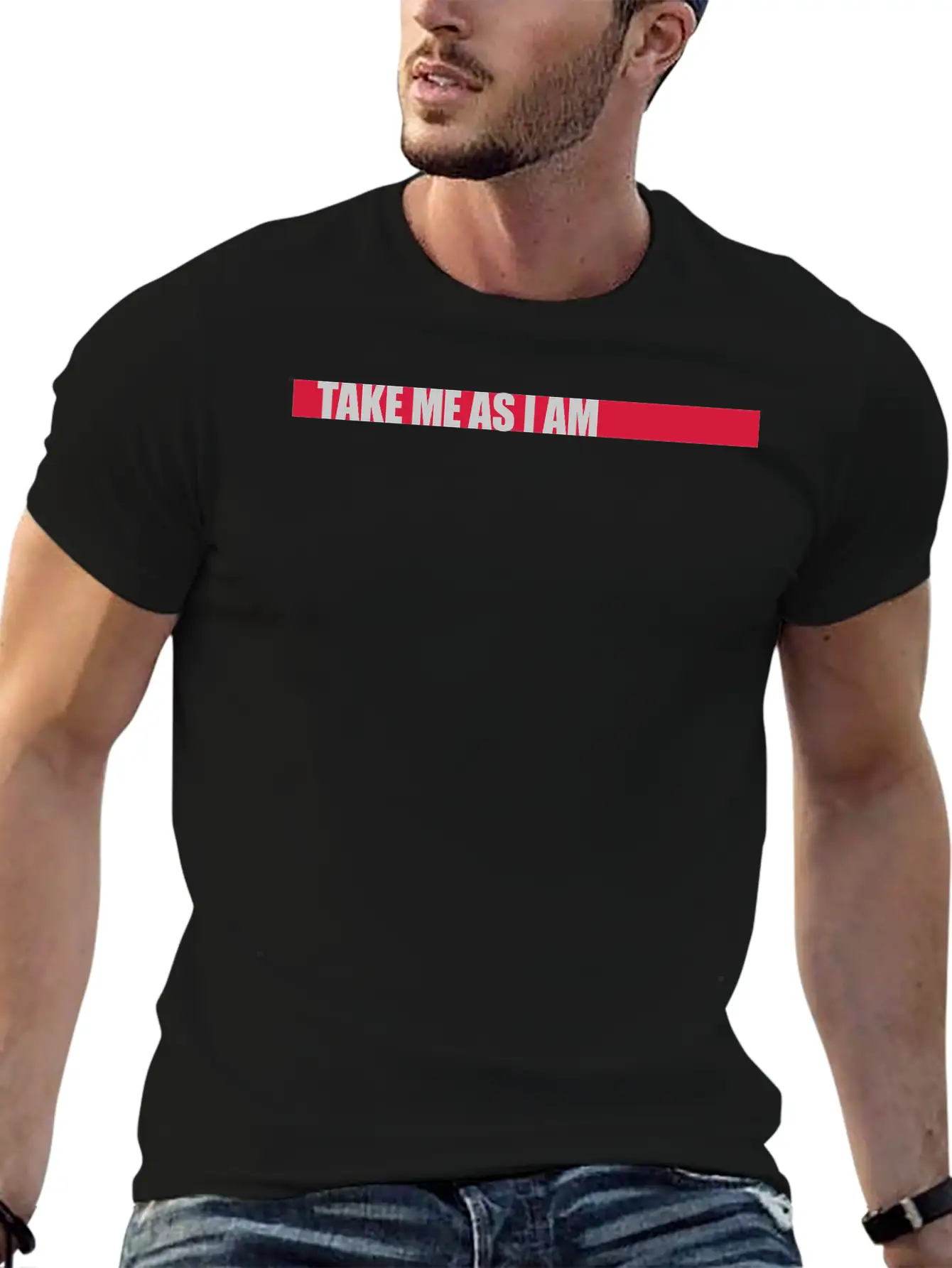 Take Me As Chara Unisex Casual T-Shirt – Clean Design For Daily Comfort