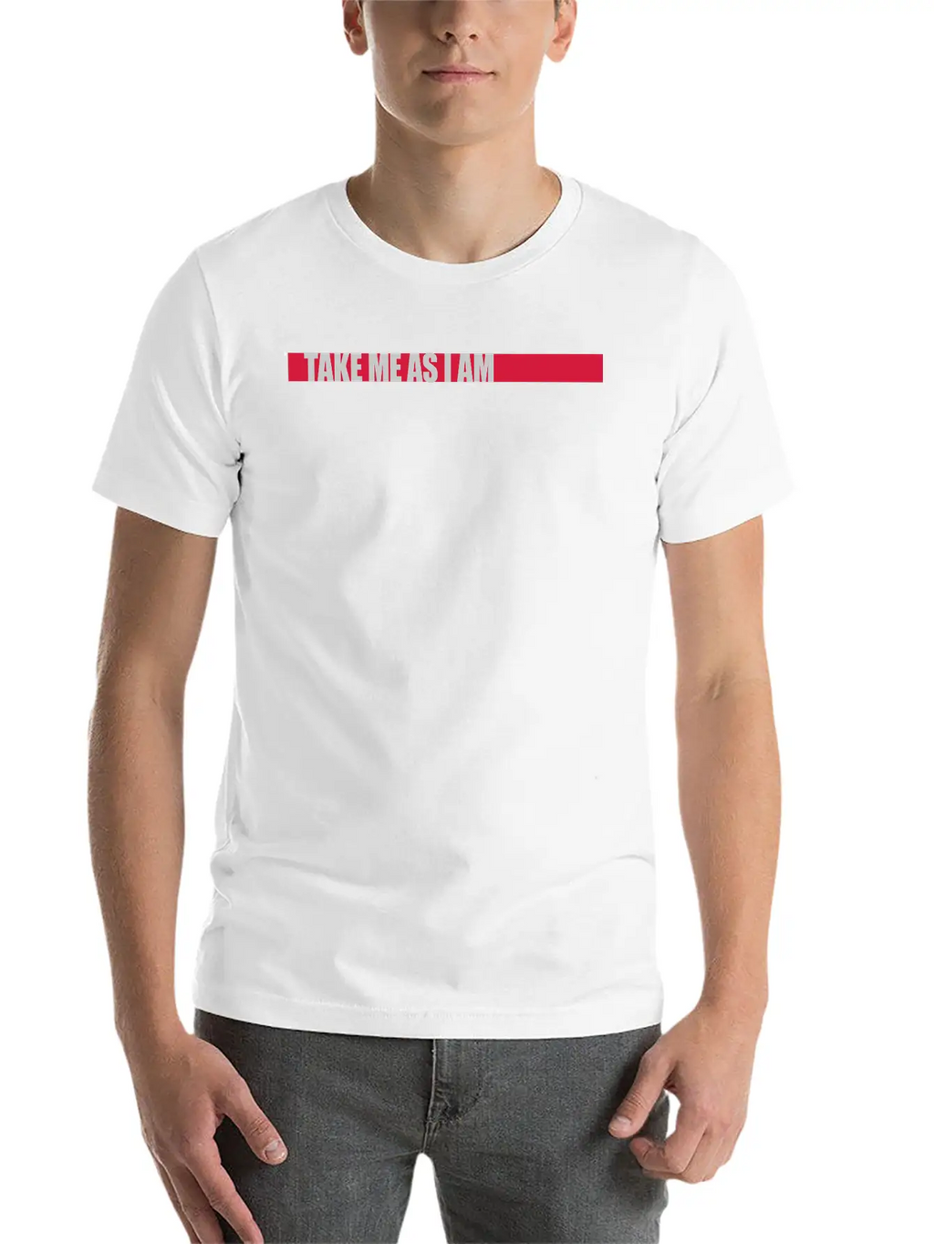Take Me As Chara Unisex Casual T-Shirt – Clean Design For Daily Comfort