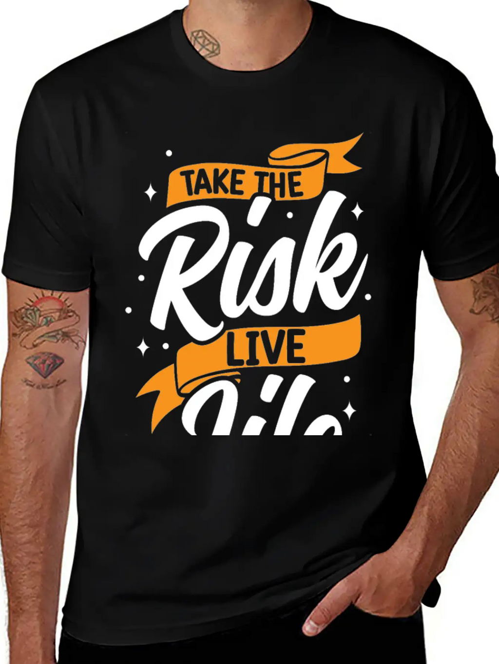 Take Risks Live Life Unisex Casual T-Shirt – Clean Design For Daily Comfort