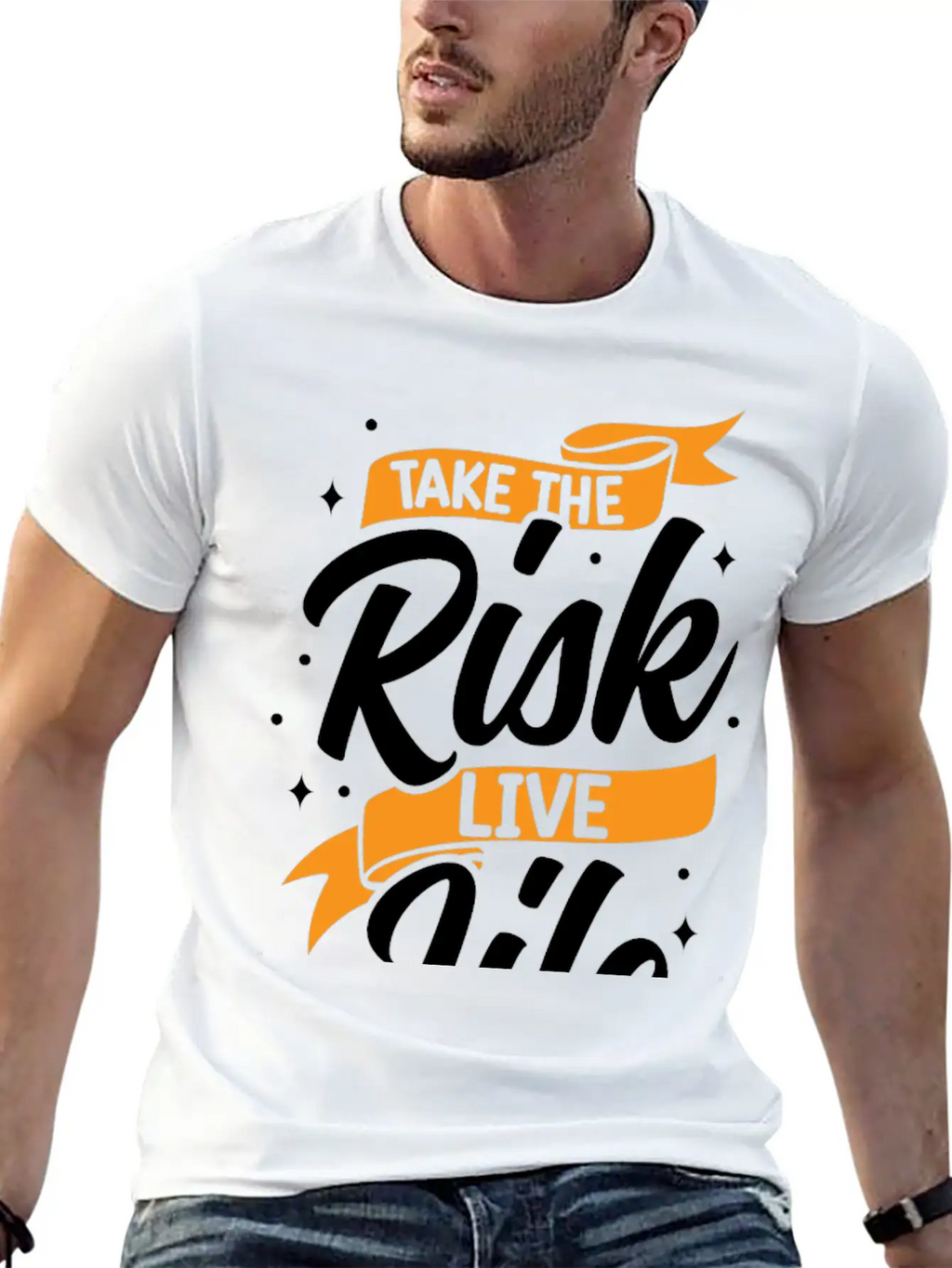 Take Risks Live Life Unisex Casual T-Shirt – Clean Design For Daily Comfort