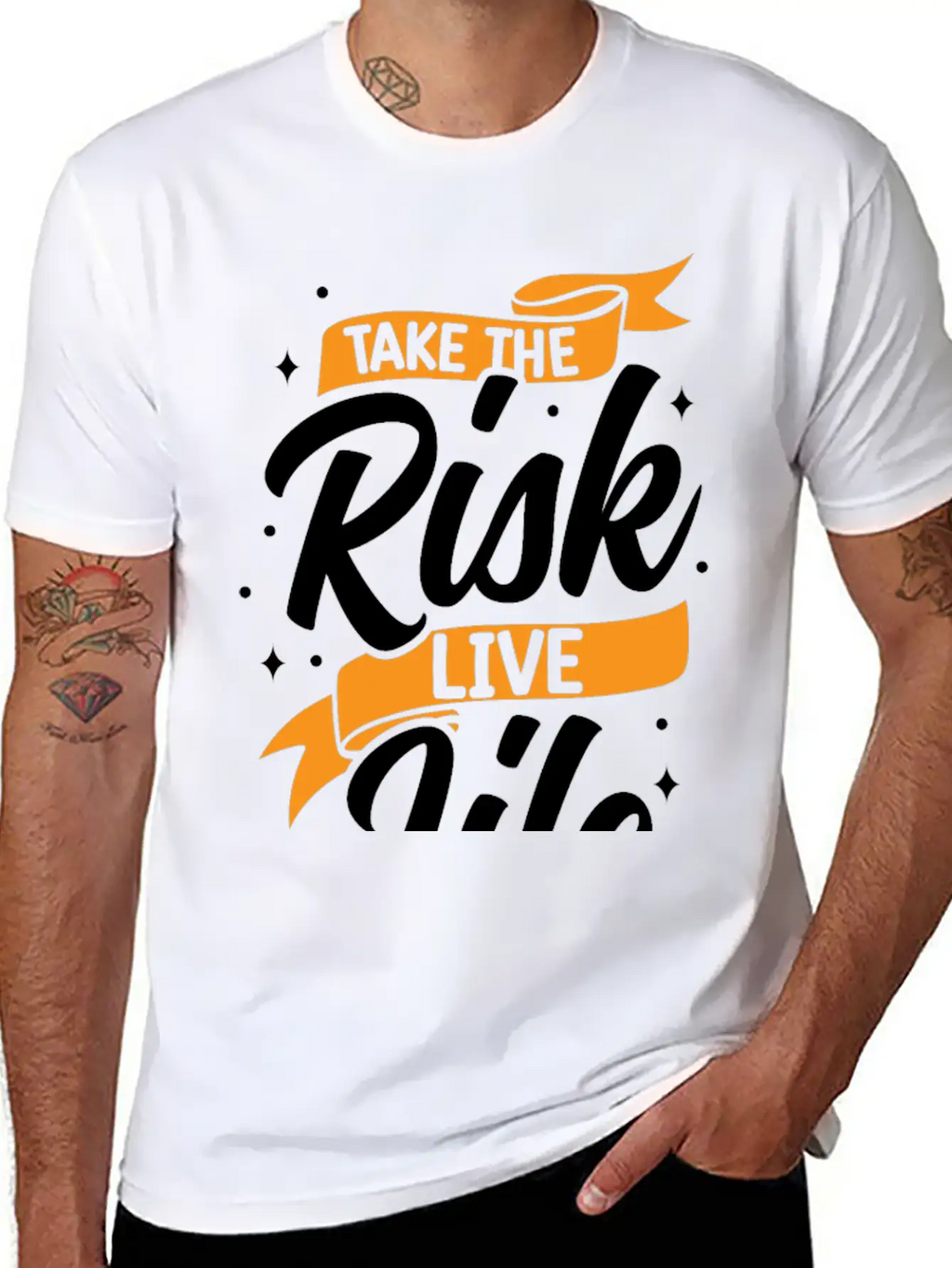 Take Risks Live Life Unisex Casual T-Shirt – Clean Design For Daily Comfort