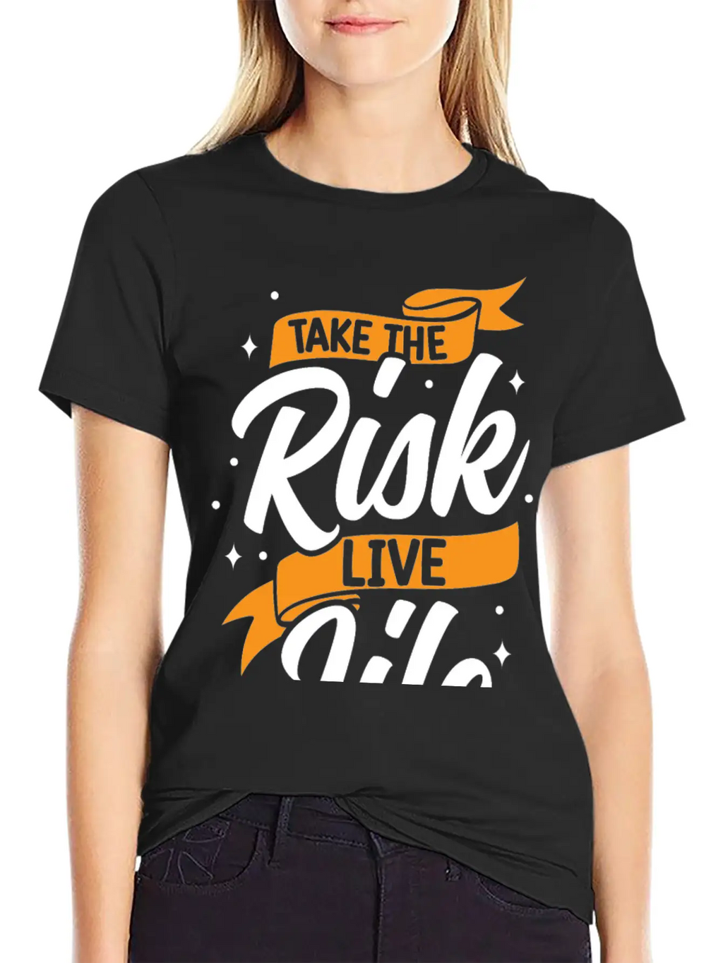 Take Risks Live Life Unisex Casual T-Shirt – Clean Design For Daily Comfort