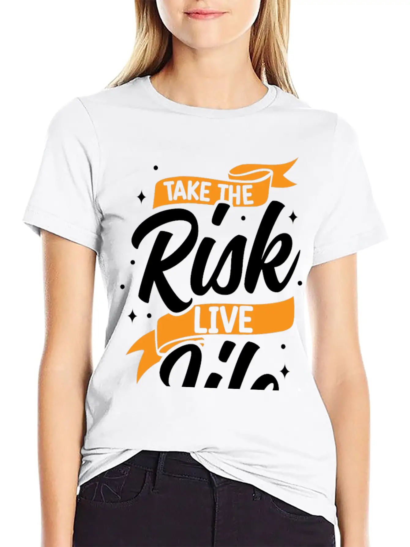 Take Risks Live Life Unisex Casual T-Shirt – Clean Design For Daily Comfort