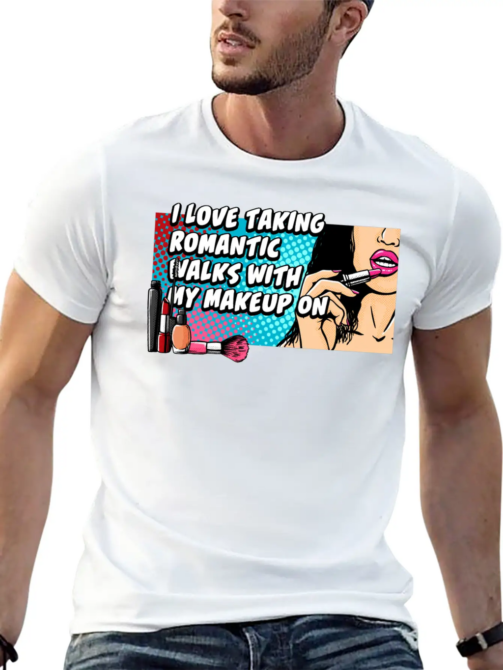 Taking Romantic Walks With Makeup On Confidence Be Breathable Soft Cotton T-Shirt – Timeless Casual Look