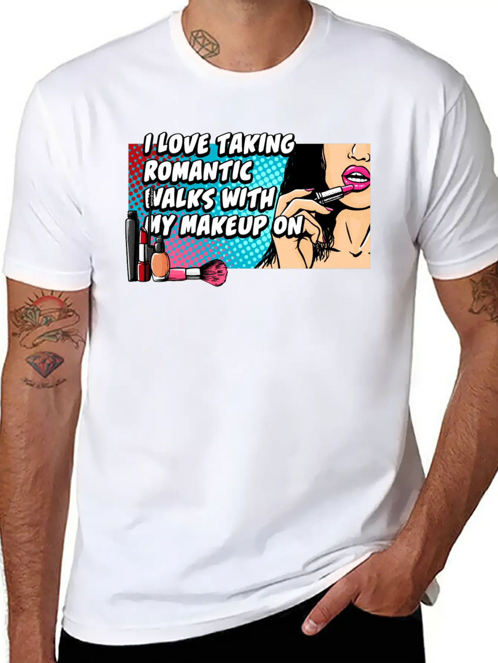 Taking Romantic Walks With Makeup On Confidence Be Breathable Soft Cotton T-Shirt – Timeless Casual Look